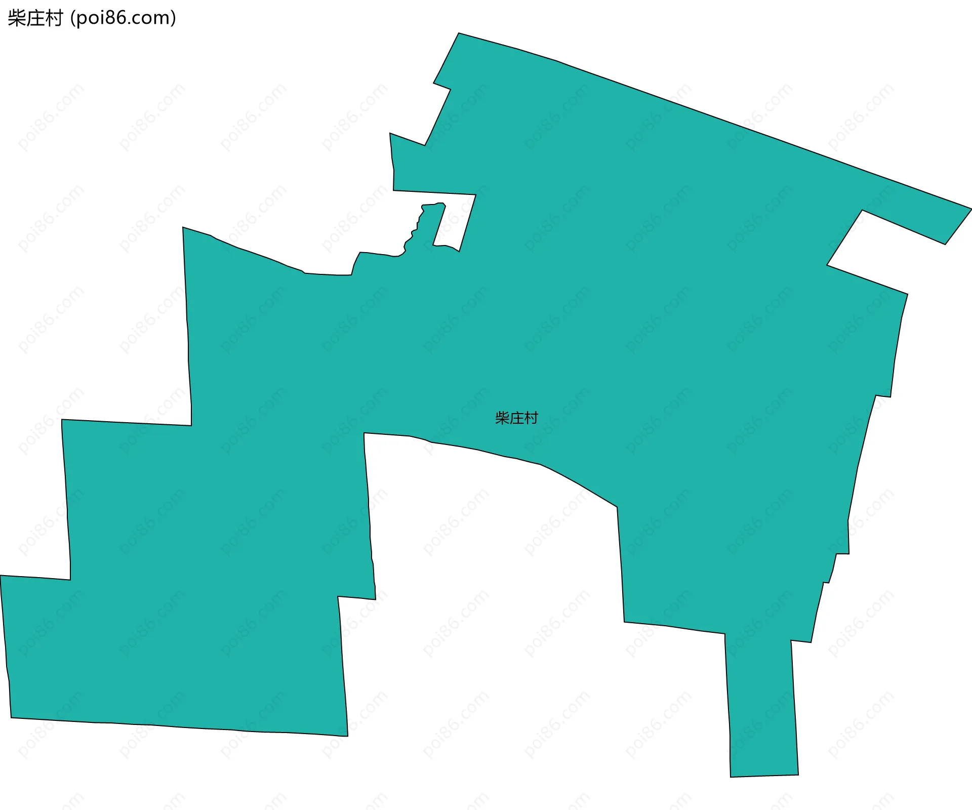 柴庄村边界地图