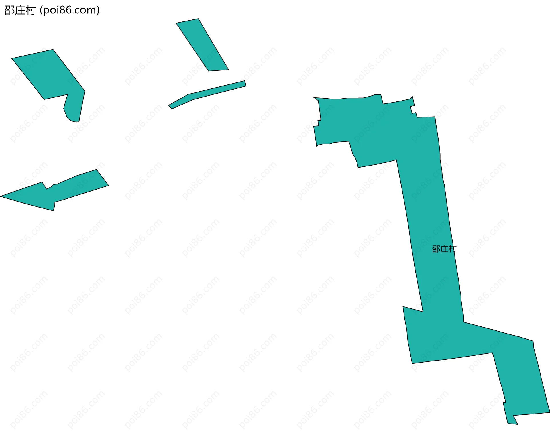 邵庄村边界地图