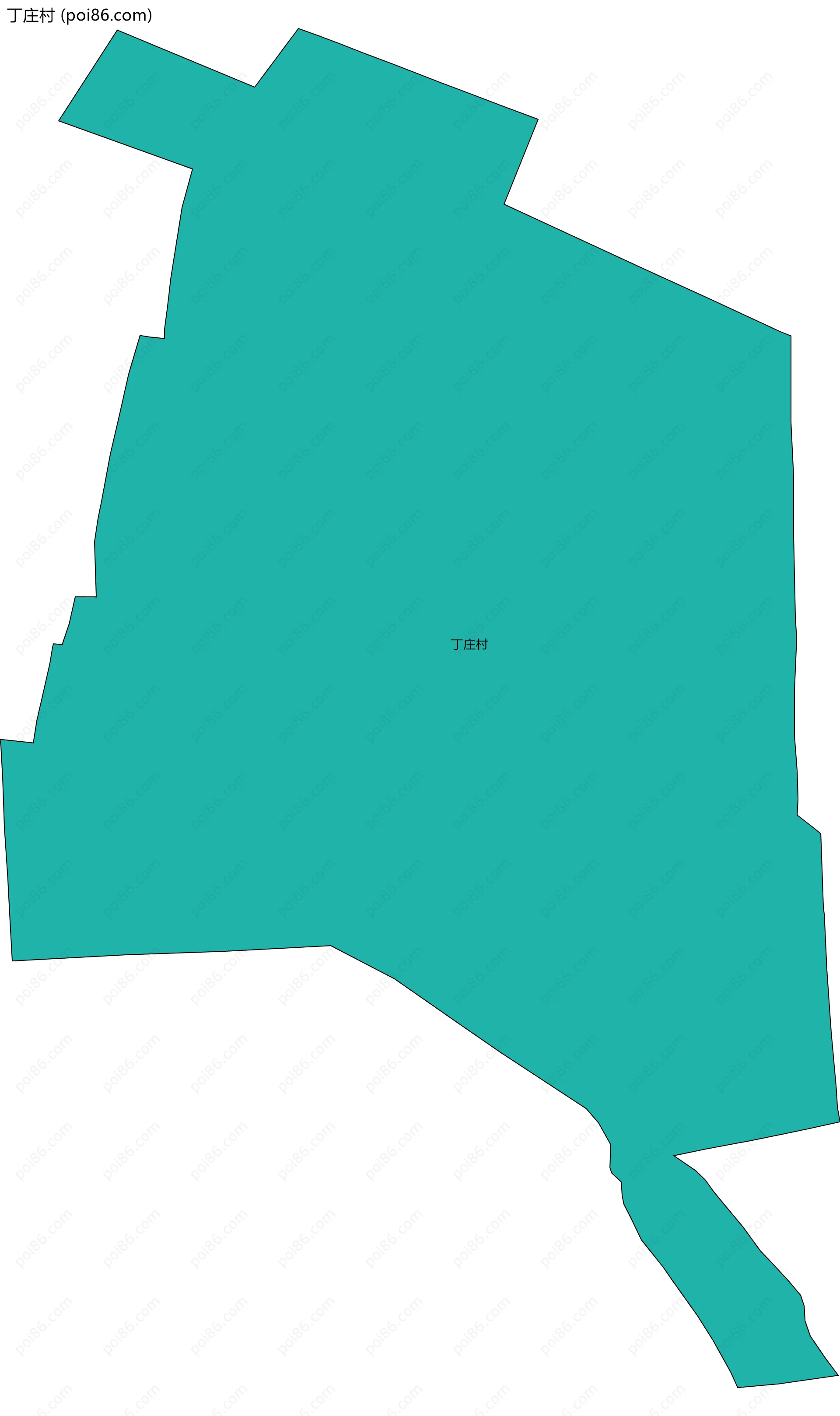 丁庄村边界地图