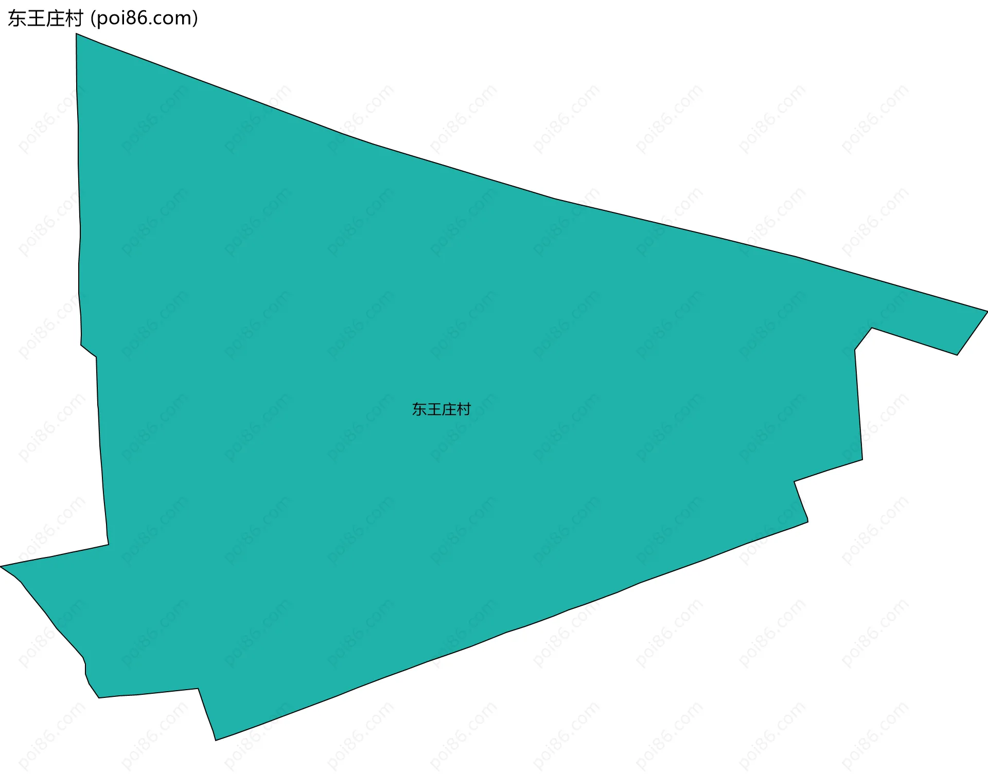 东王庄村边界地图