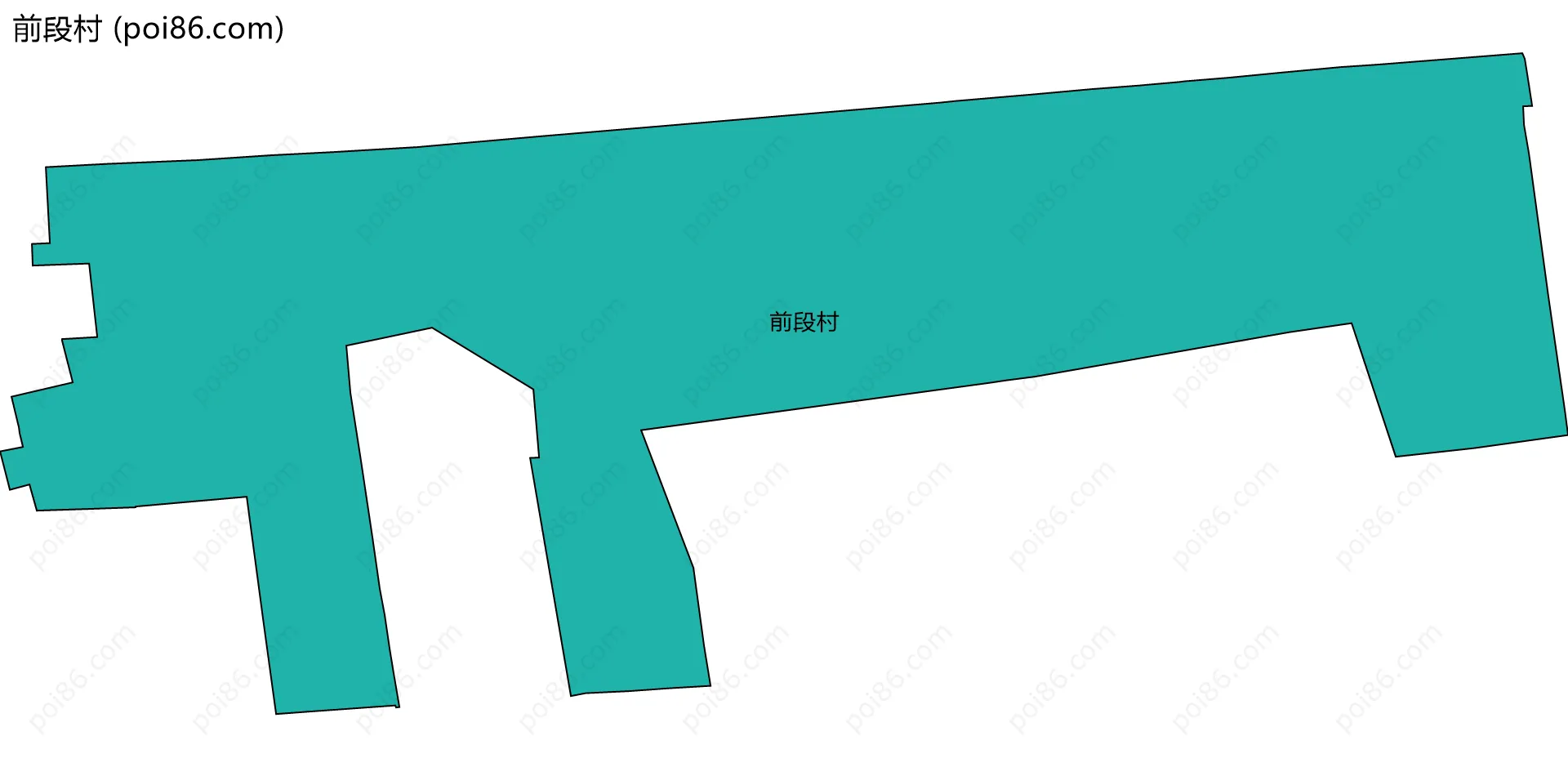 前段村边界地图