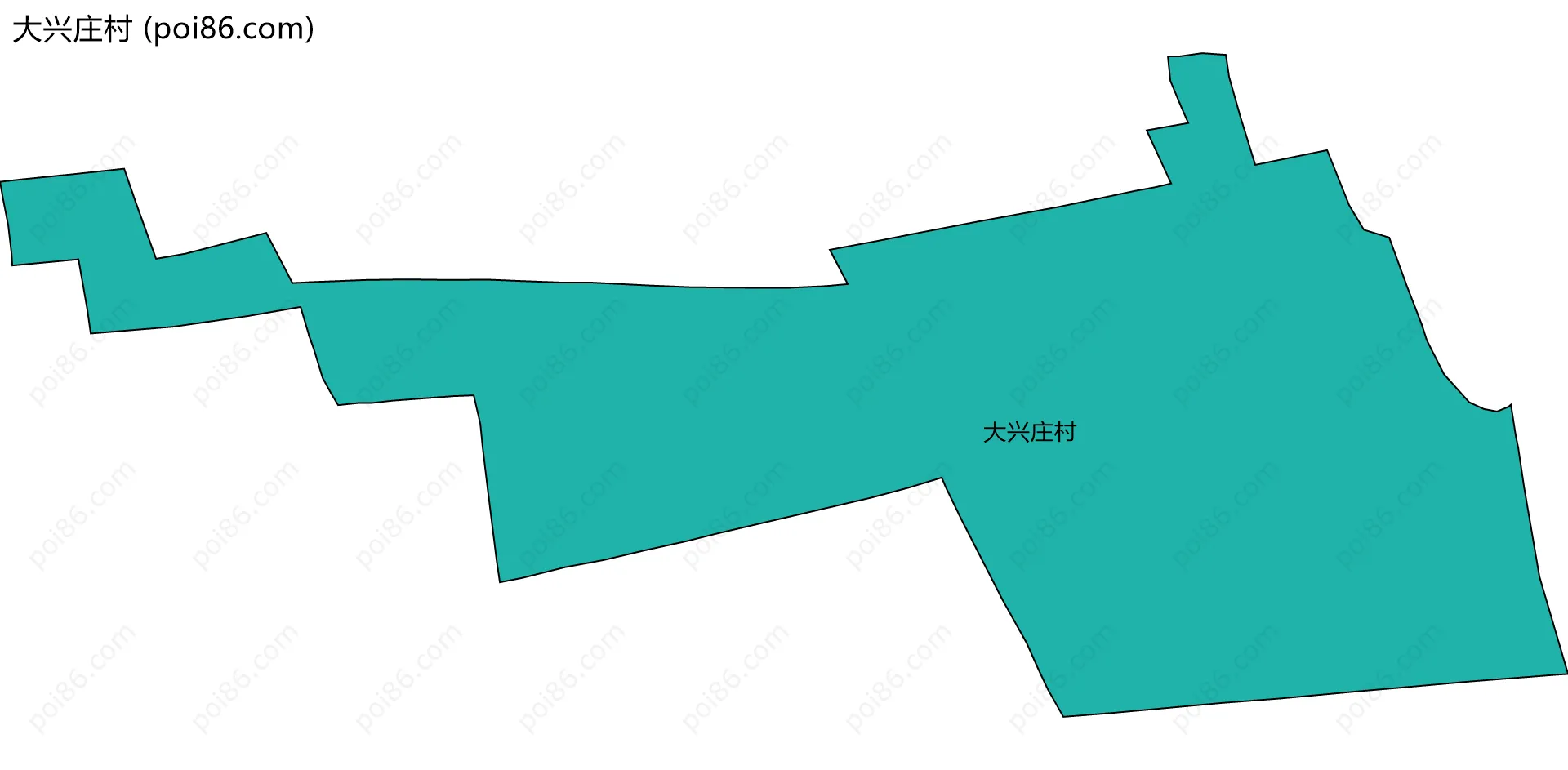 大兴庄村边界地图