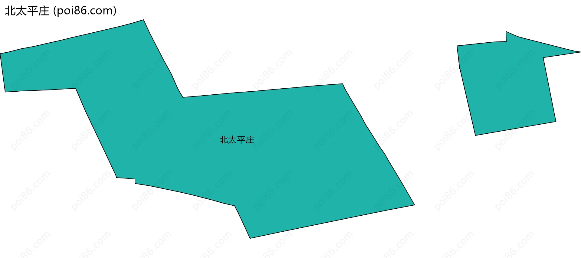 北太平庄边界地图