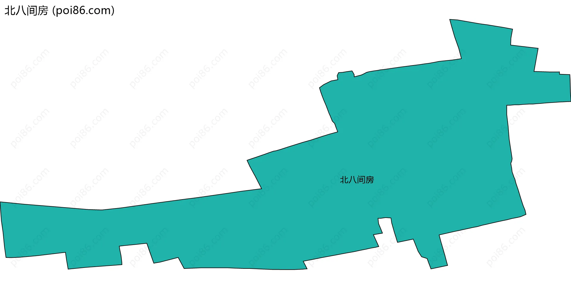 北八间房边界地图