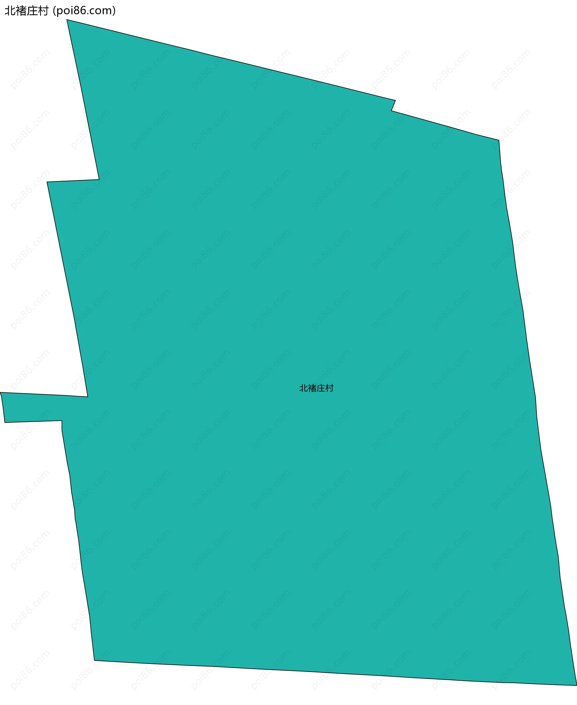 北褚庄村边界地图