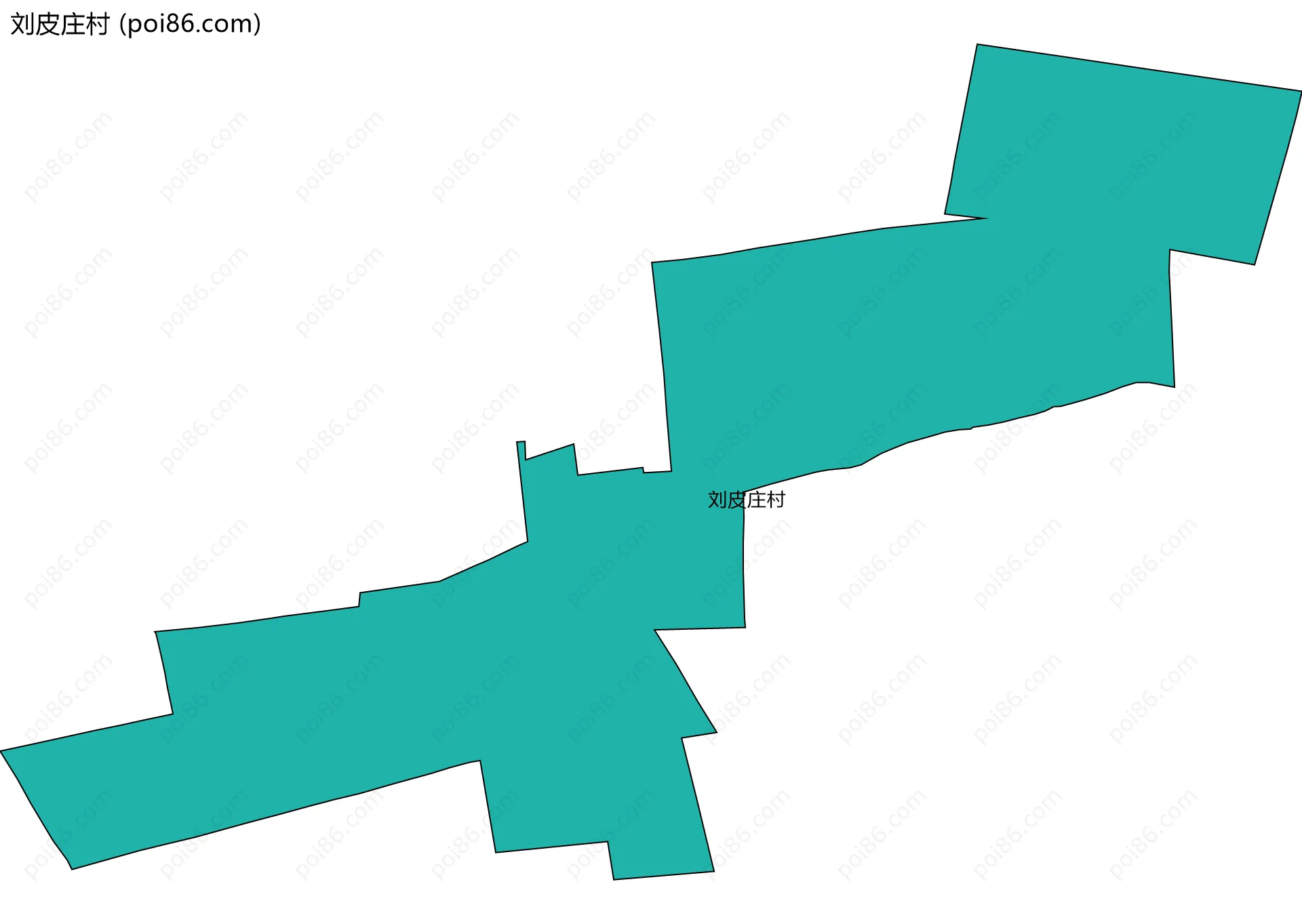 刘皮庄村边界地图