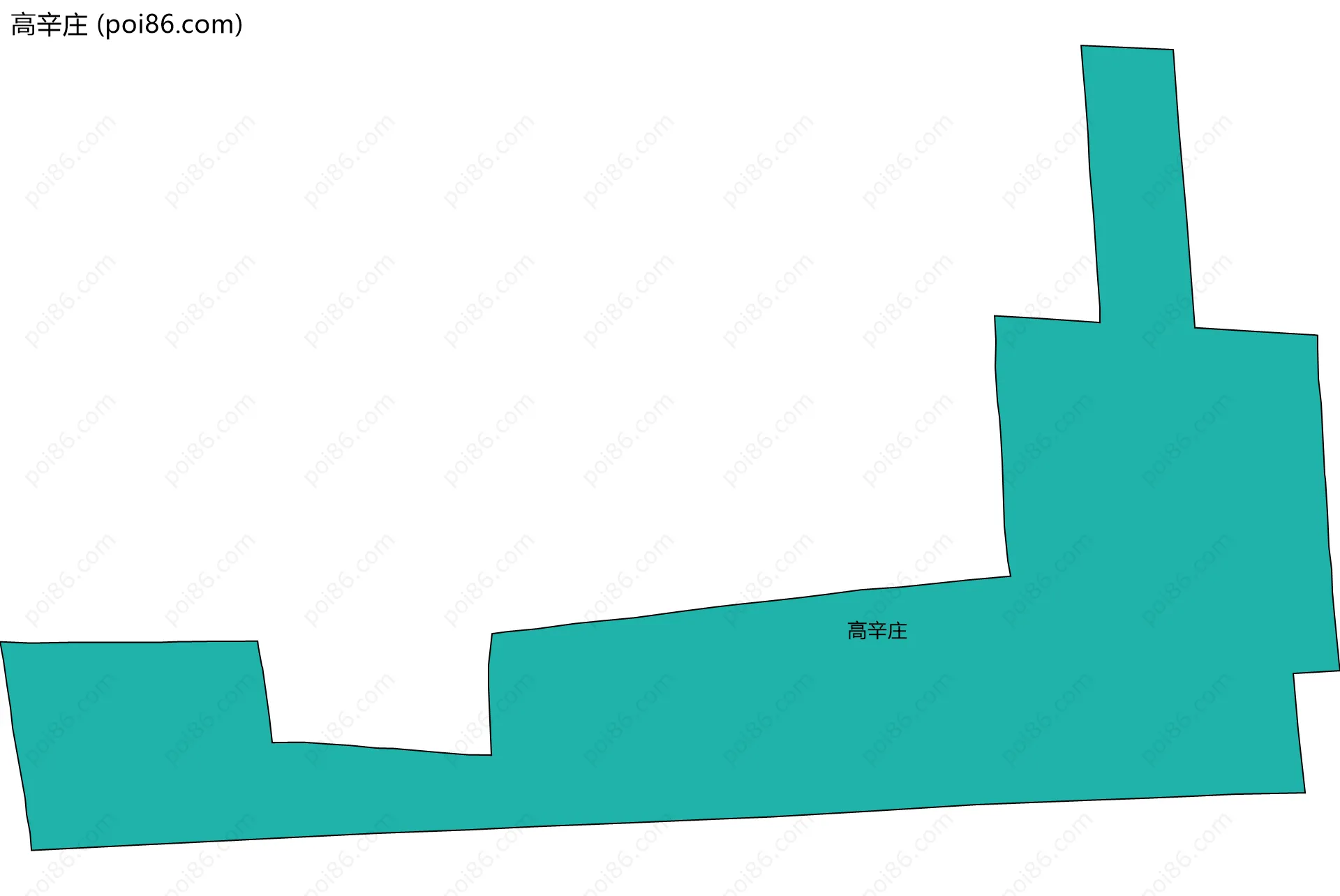高辛庄边界地图