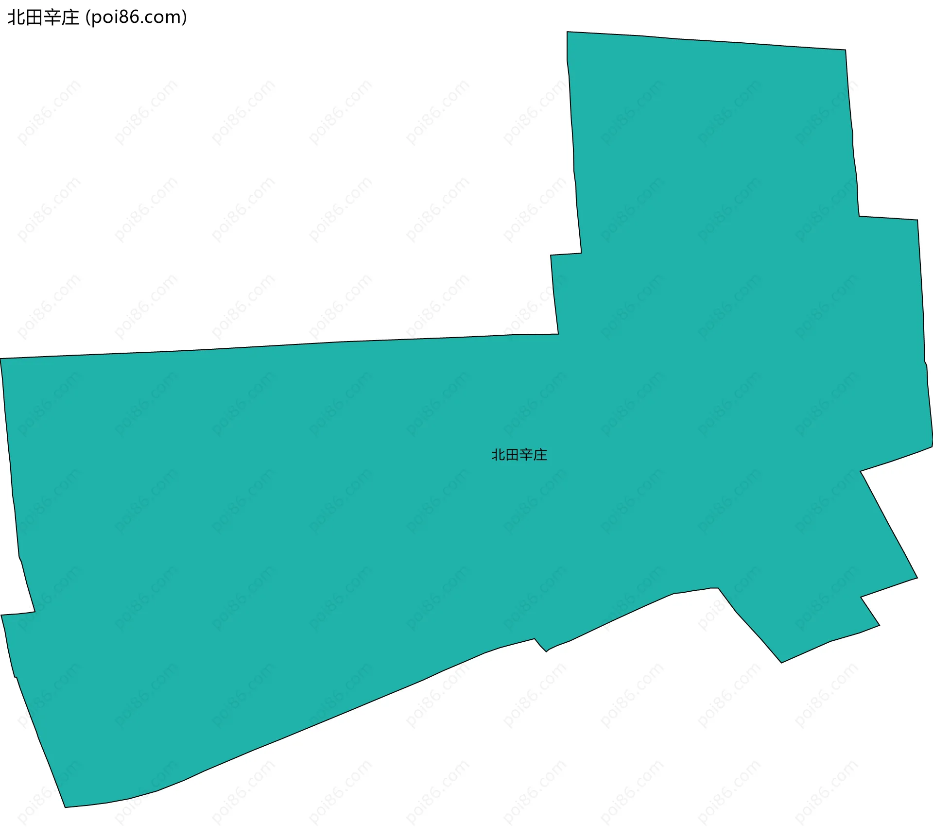 北田辛庄边界地图