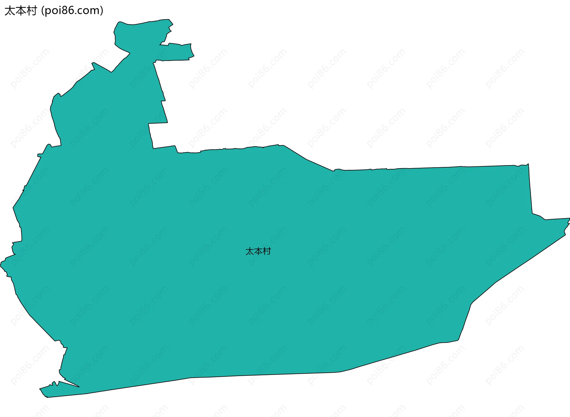 太本村边界地图
