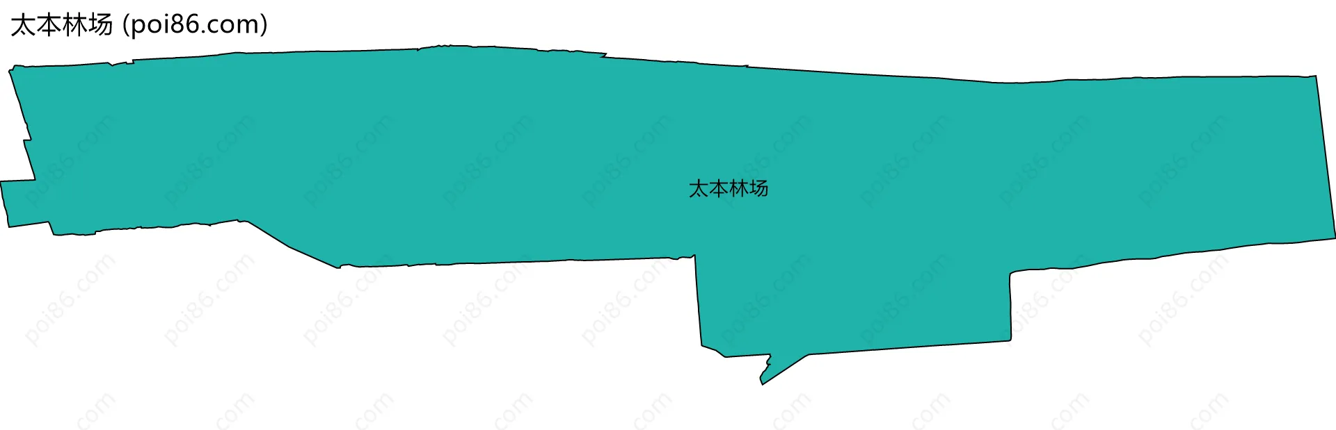 太本林场边界地图