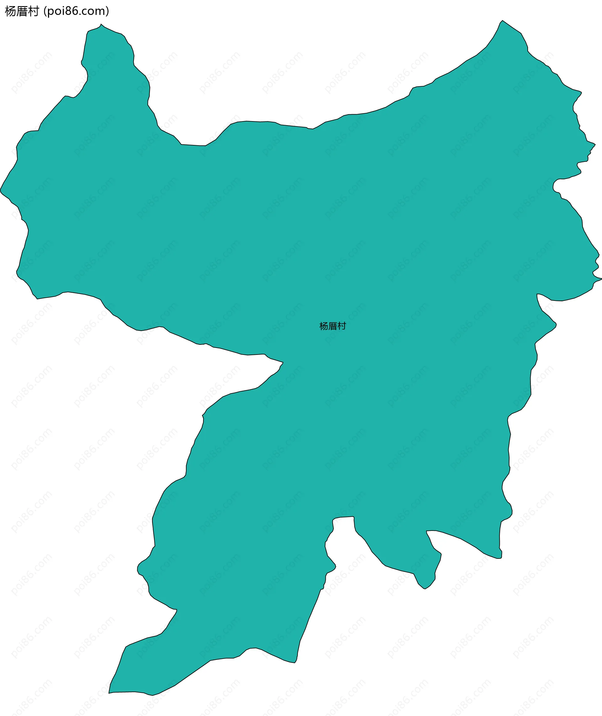 杨厝村边界地图