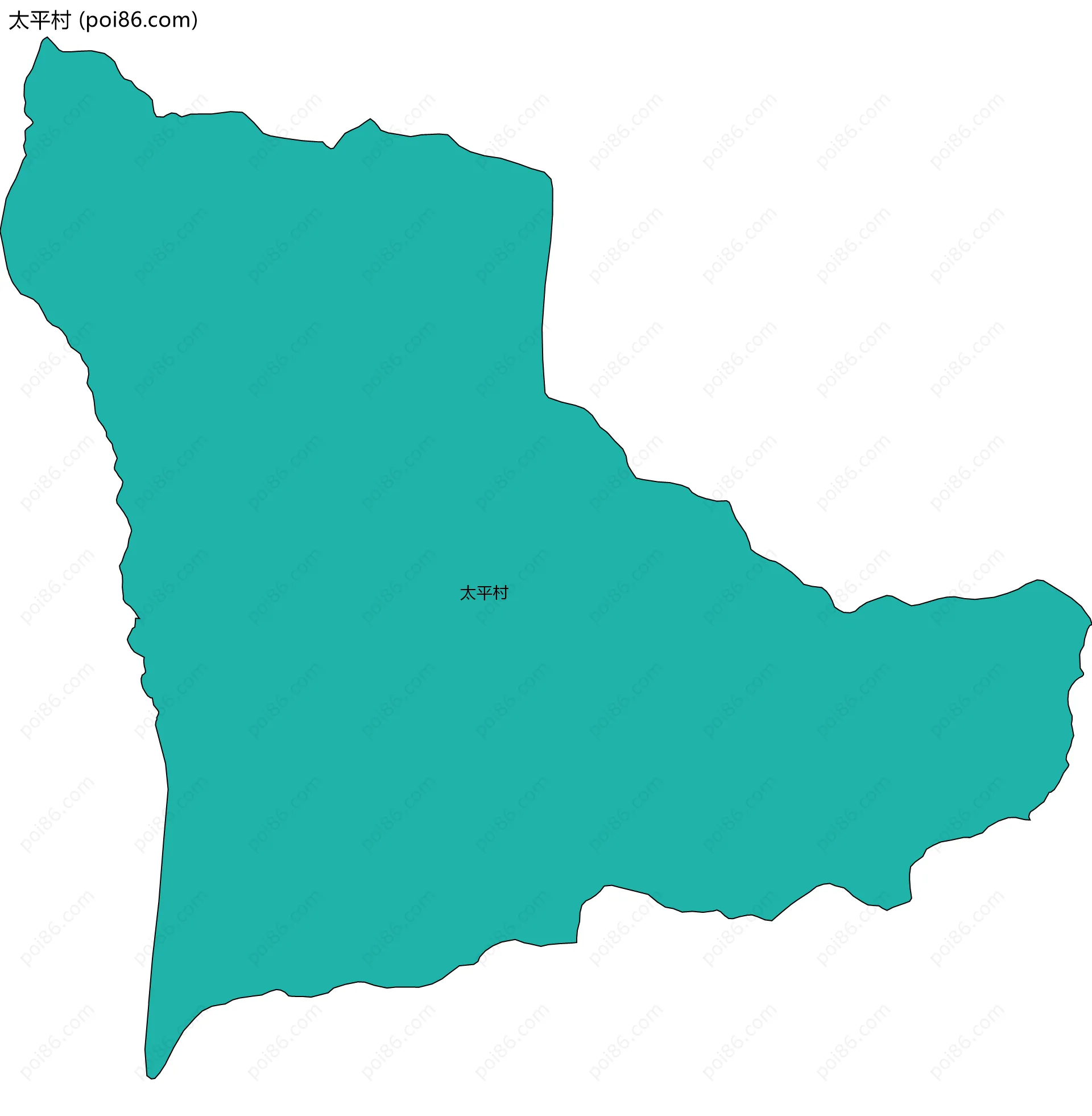 太平村边界地图