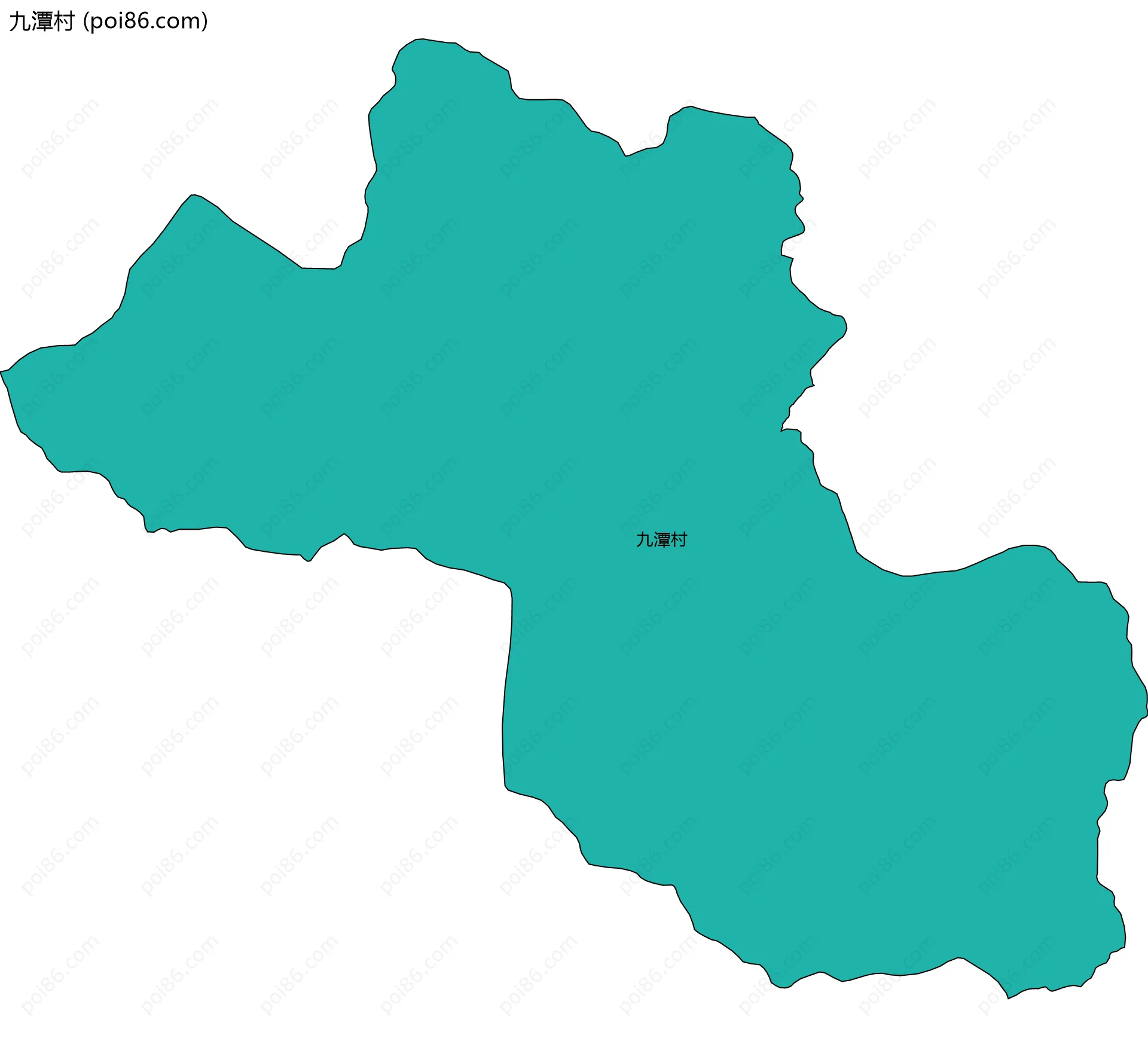 九潭村边界地图