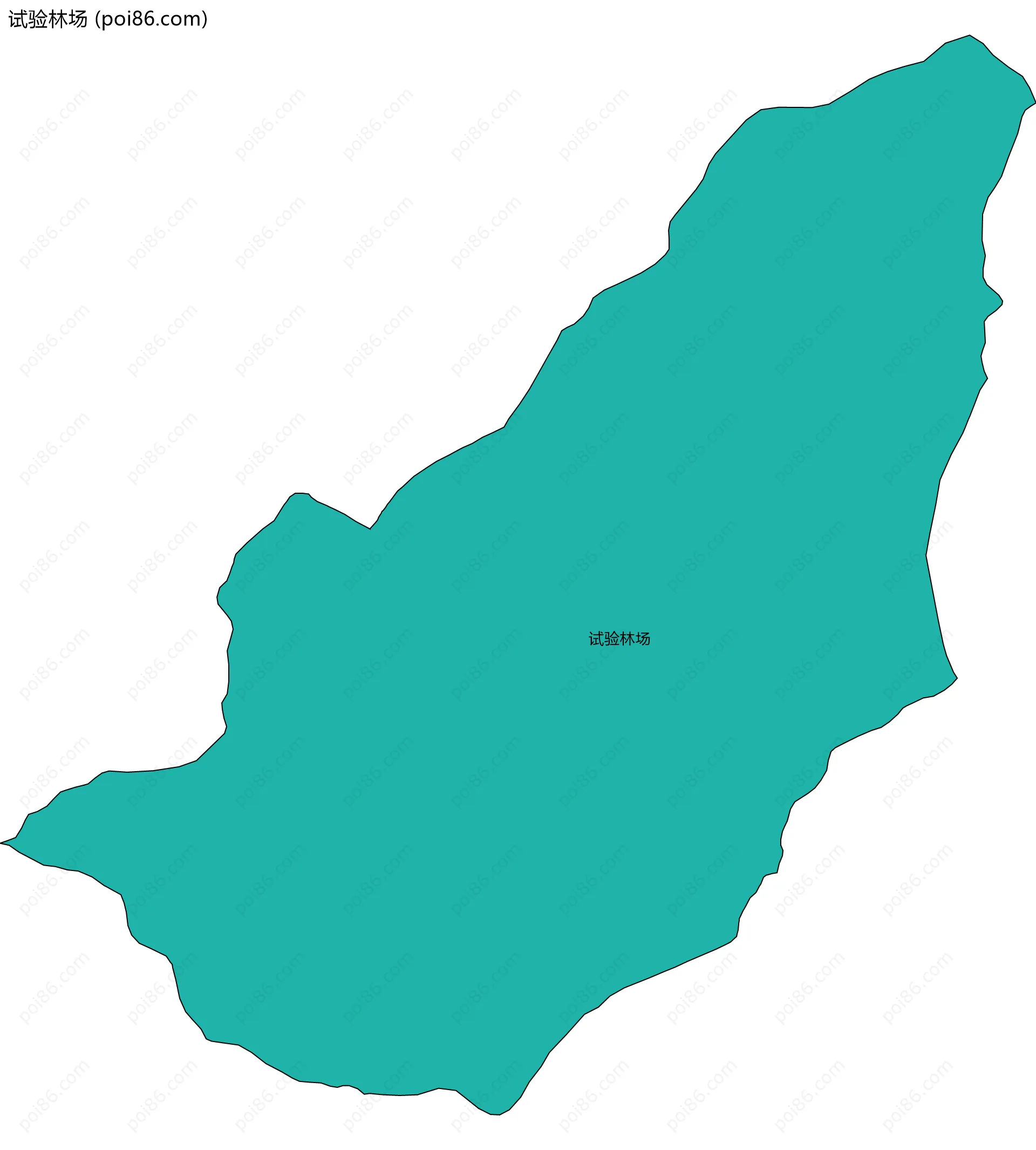 试验林场边界地图