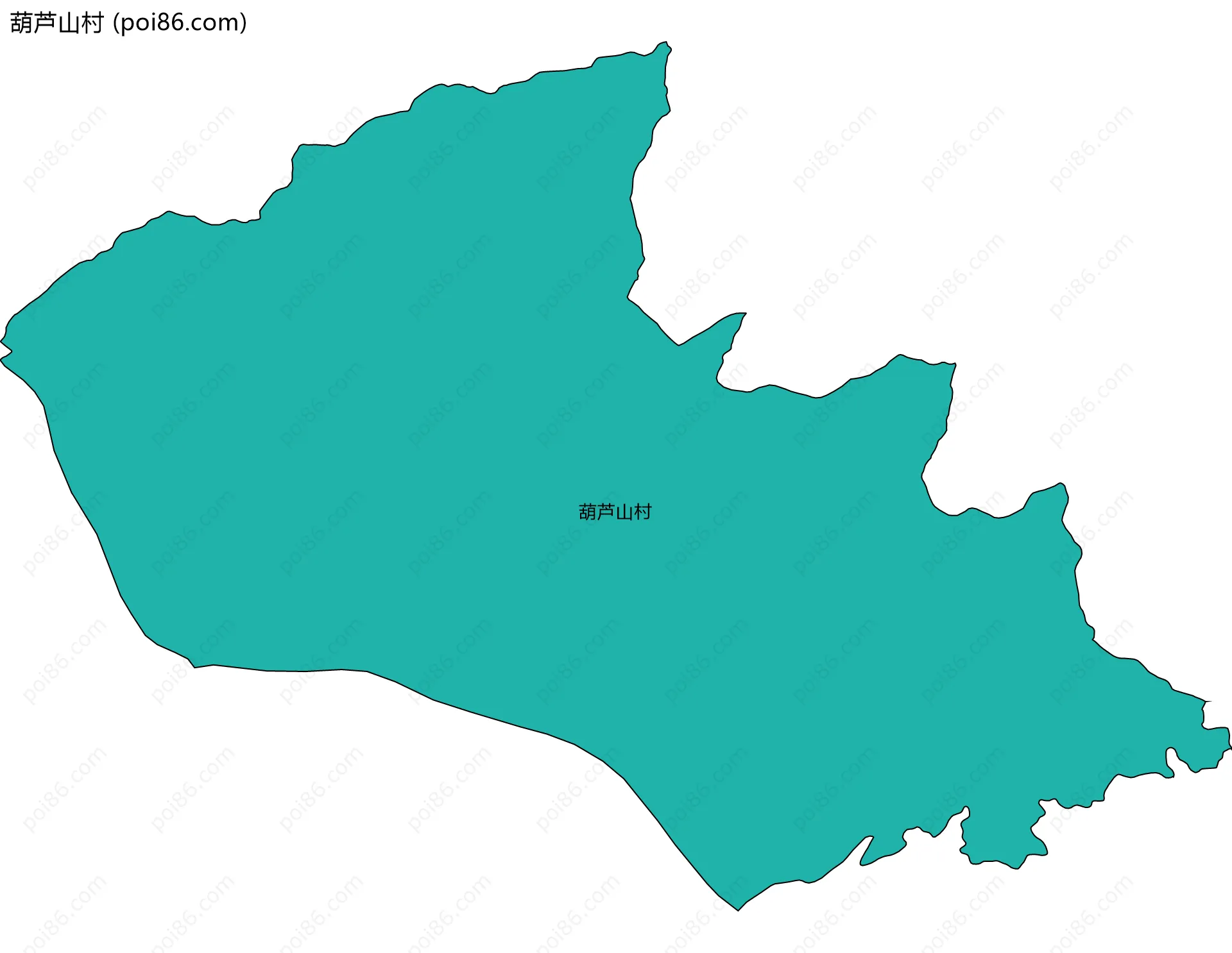 葫芦山村边界地图