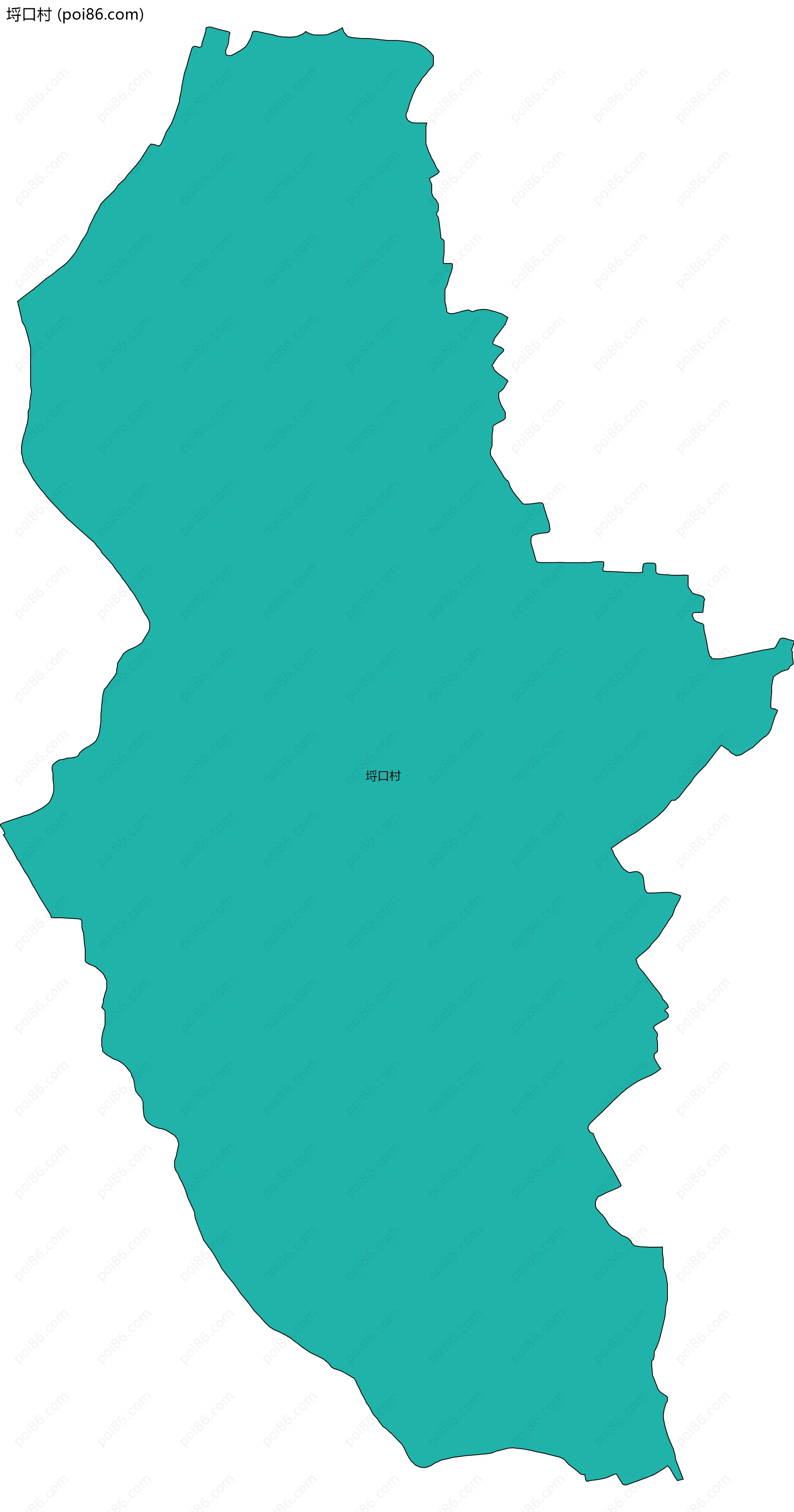 埒口村边界地图