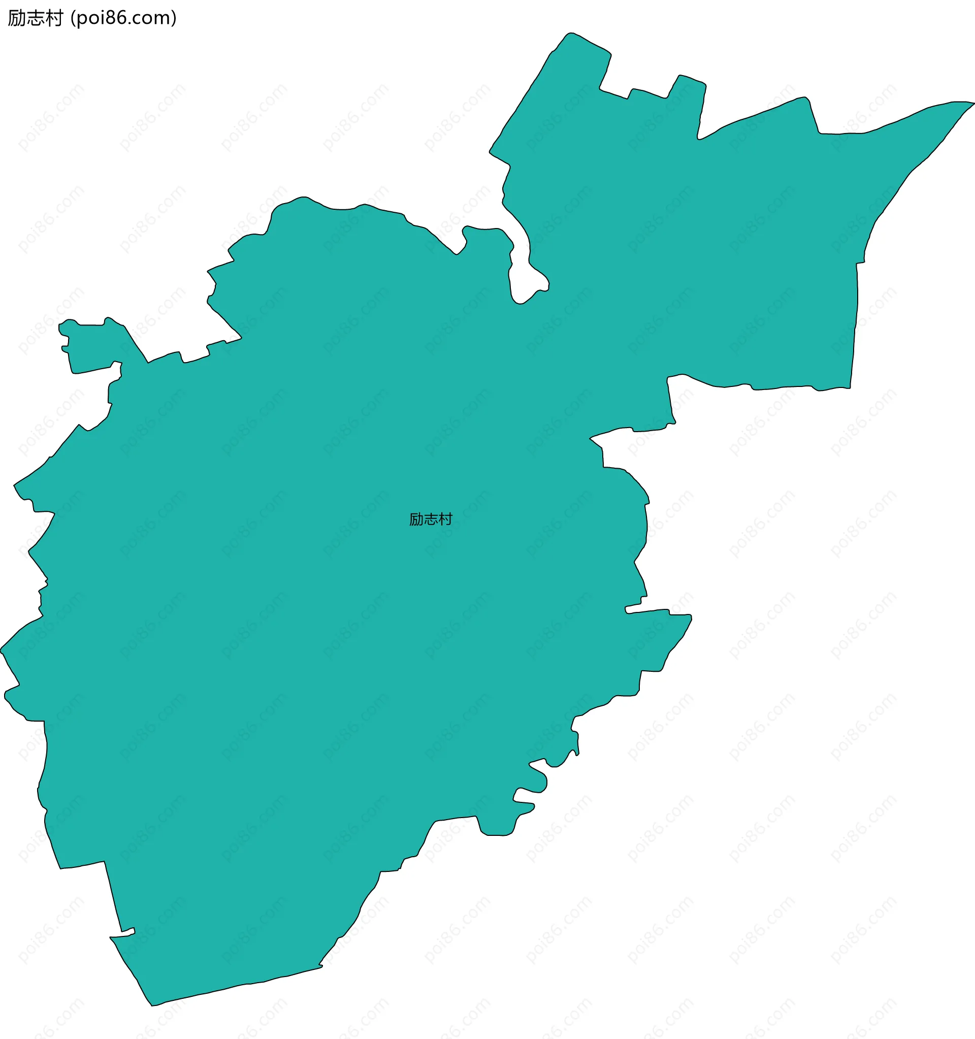 励志村边界地图
