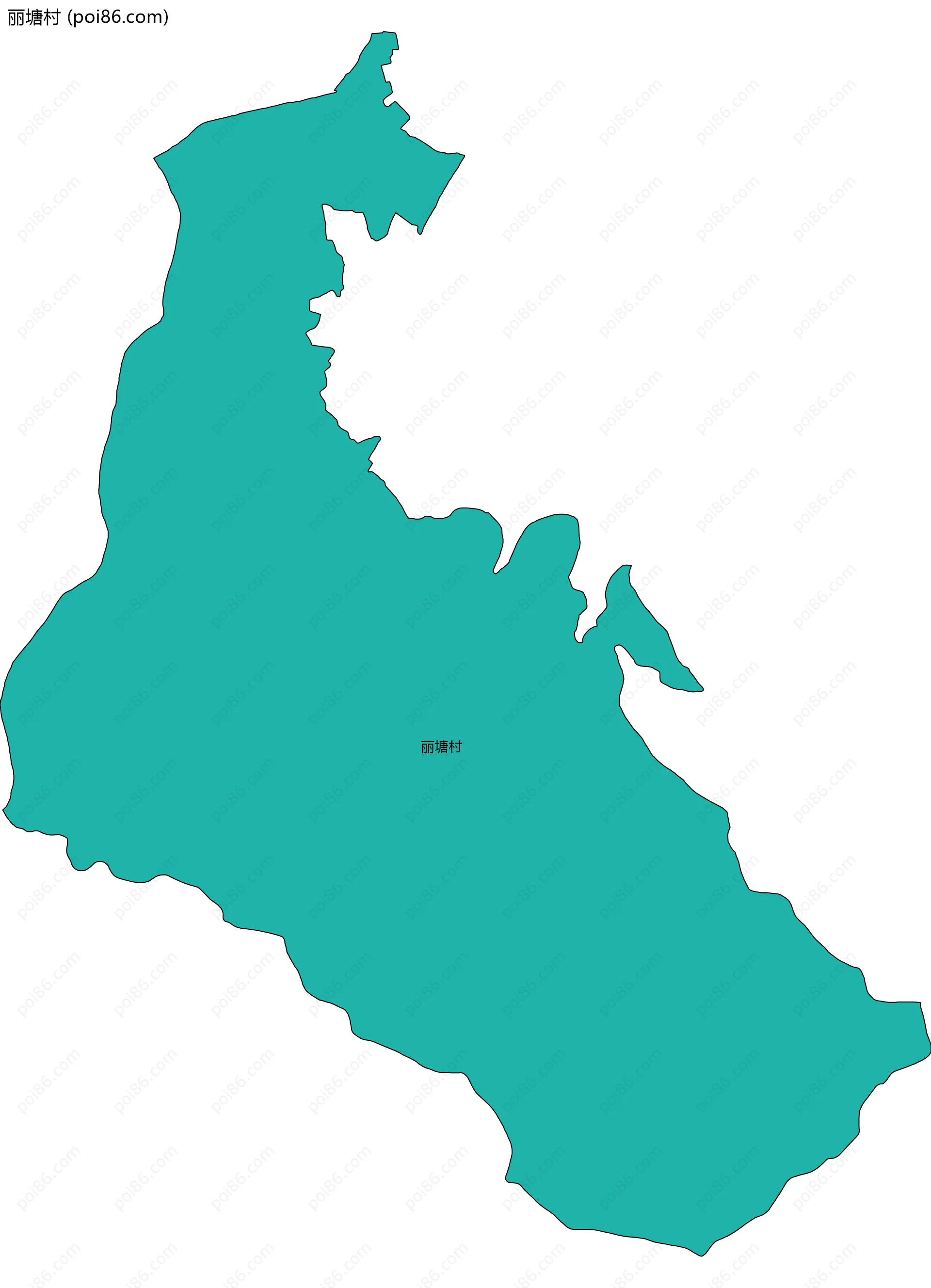 丽塘村边界地图