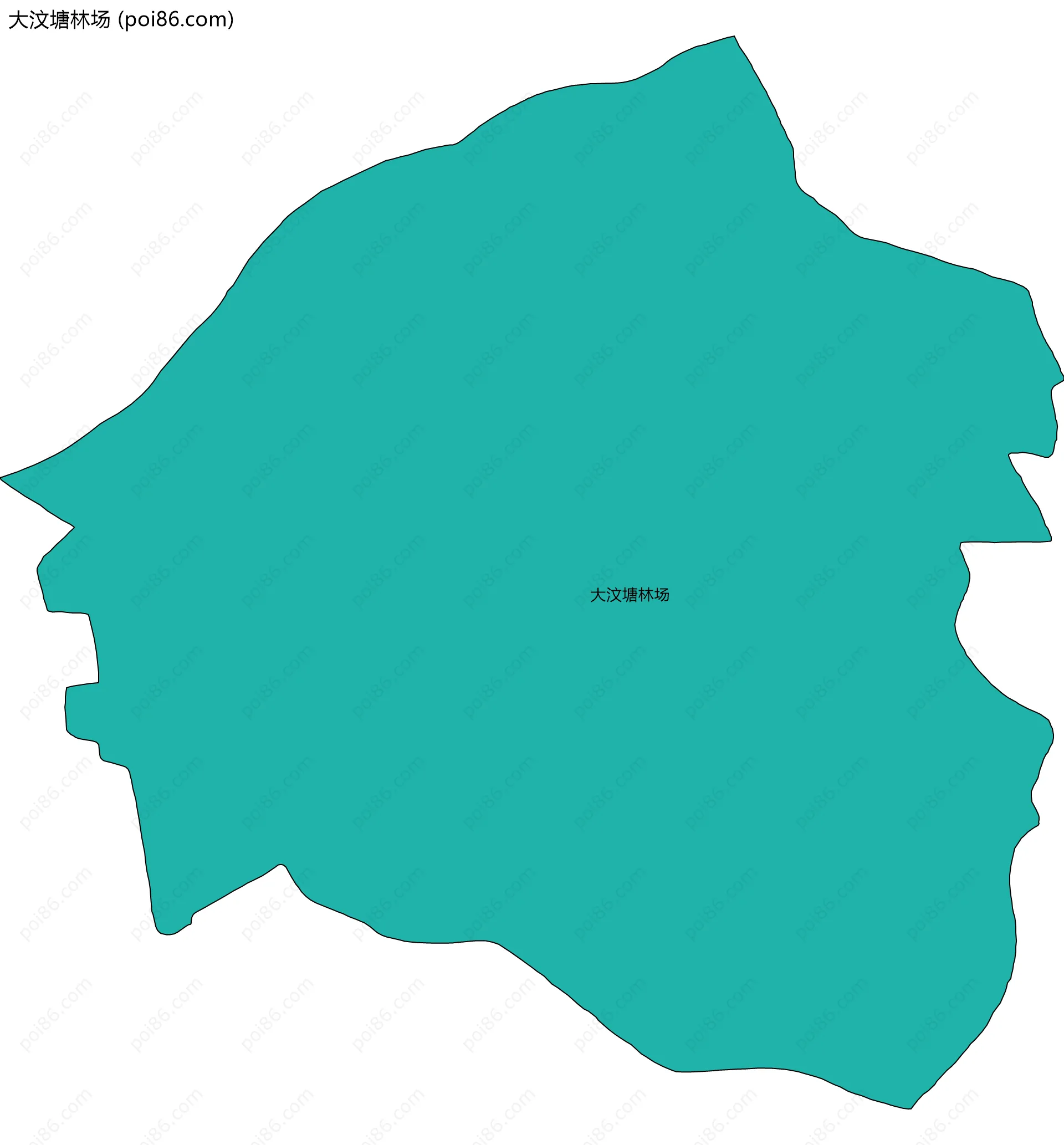 大汶塘林场边界地图