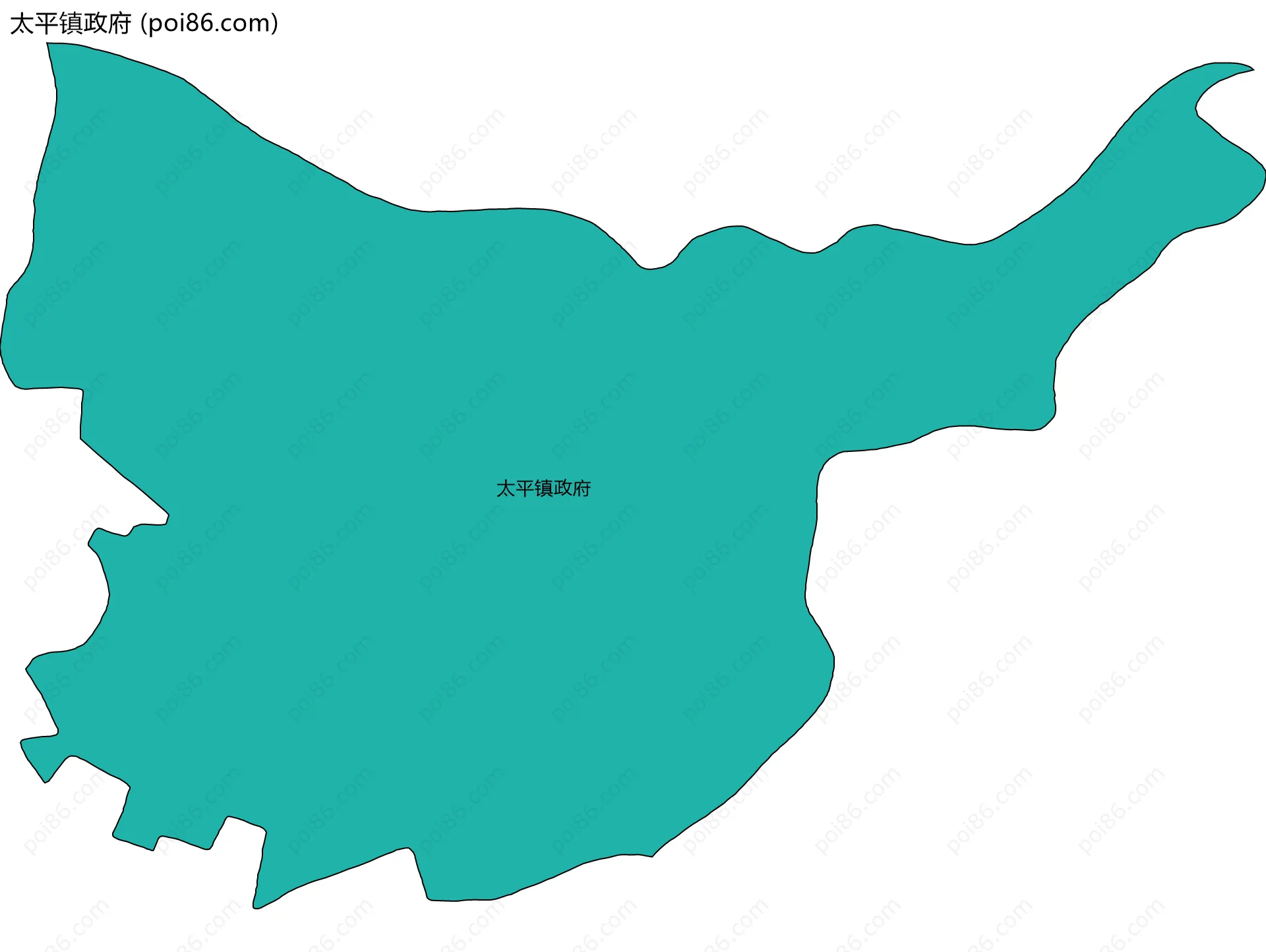 太平镇政府边界地图