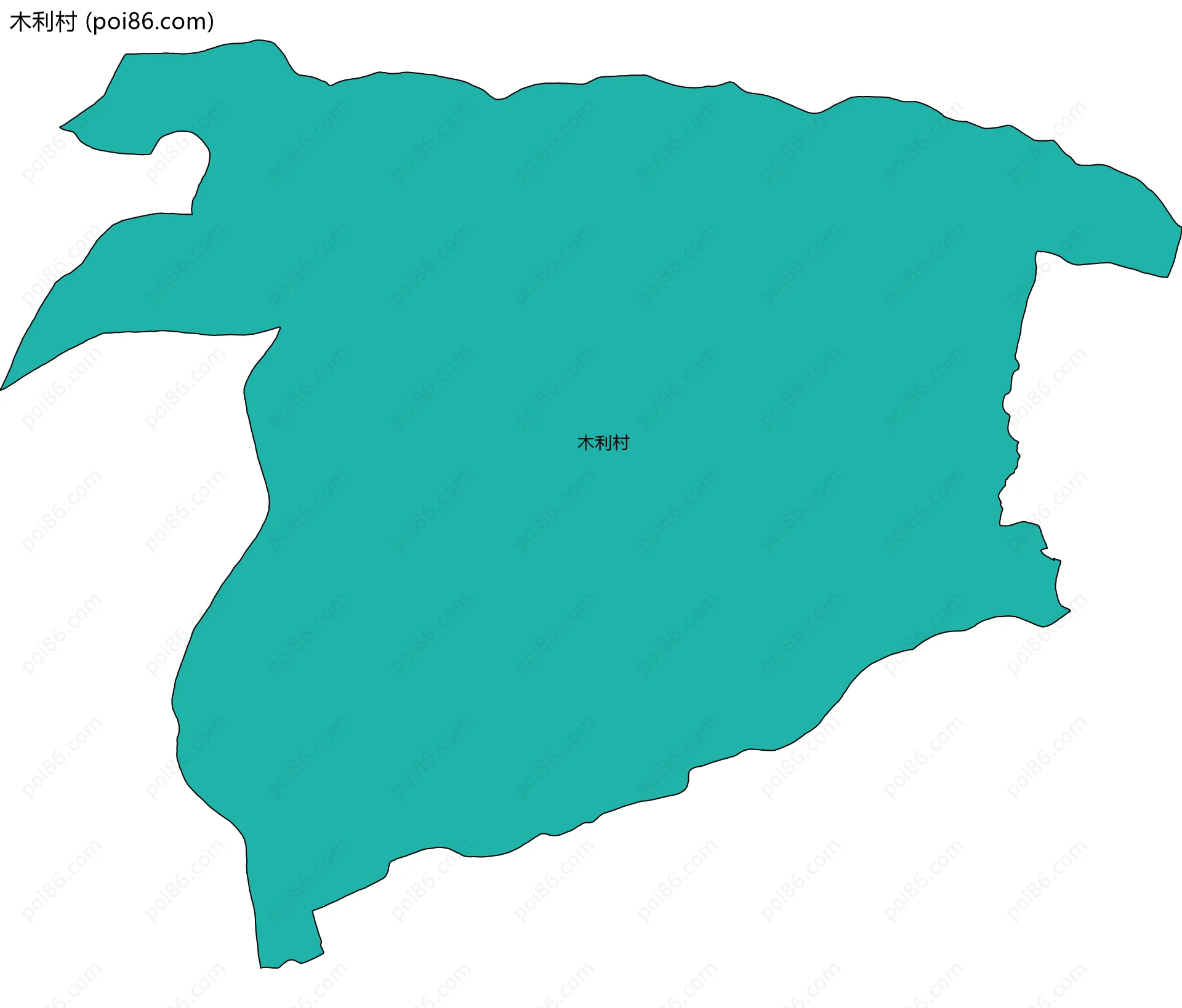 木利村边界地图