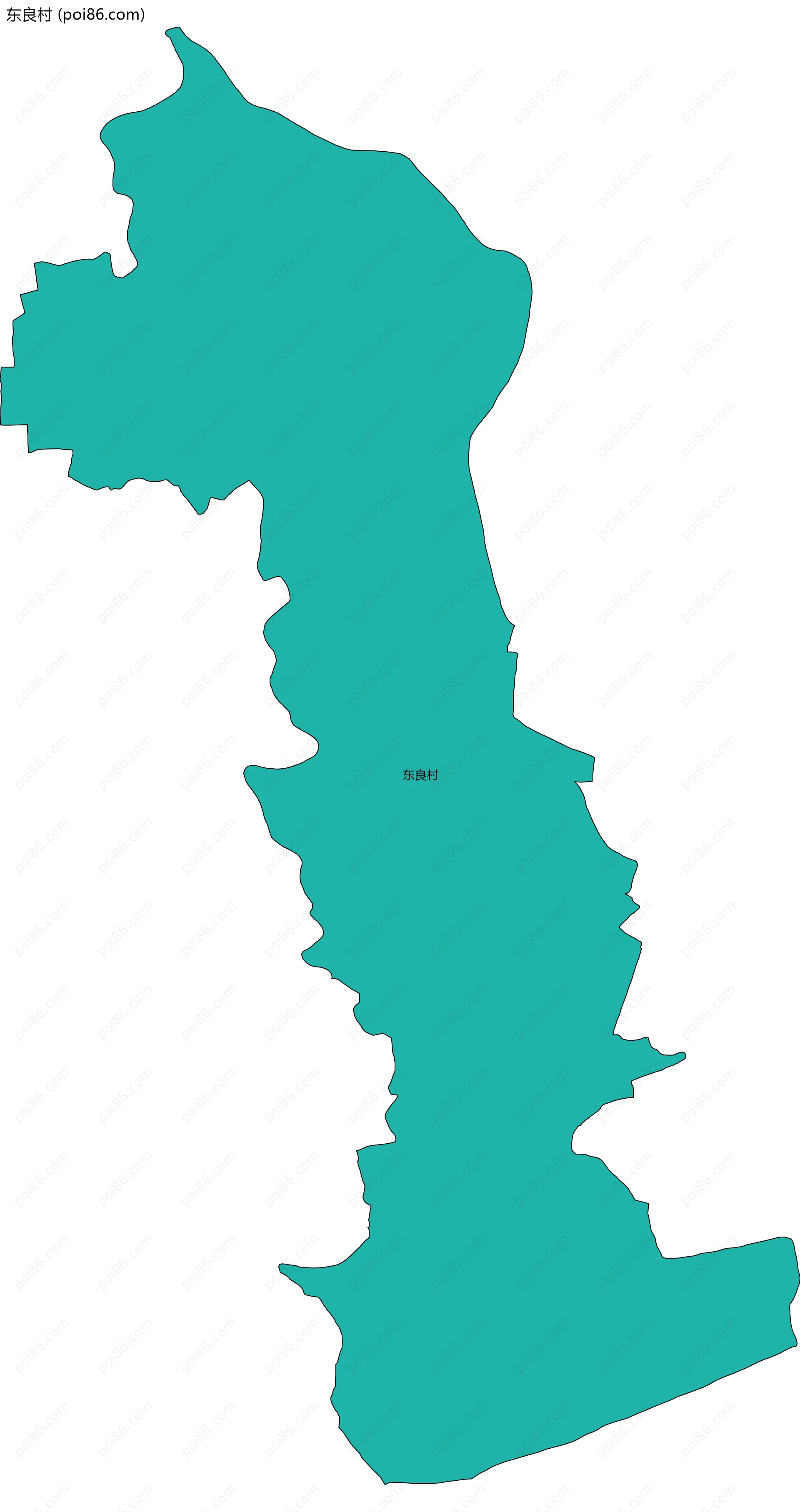 东良村边界地图