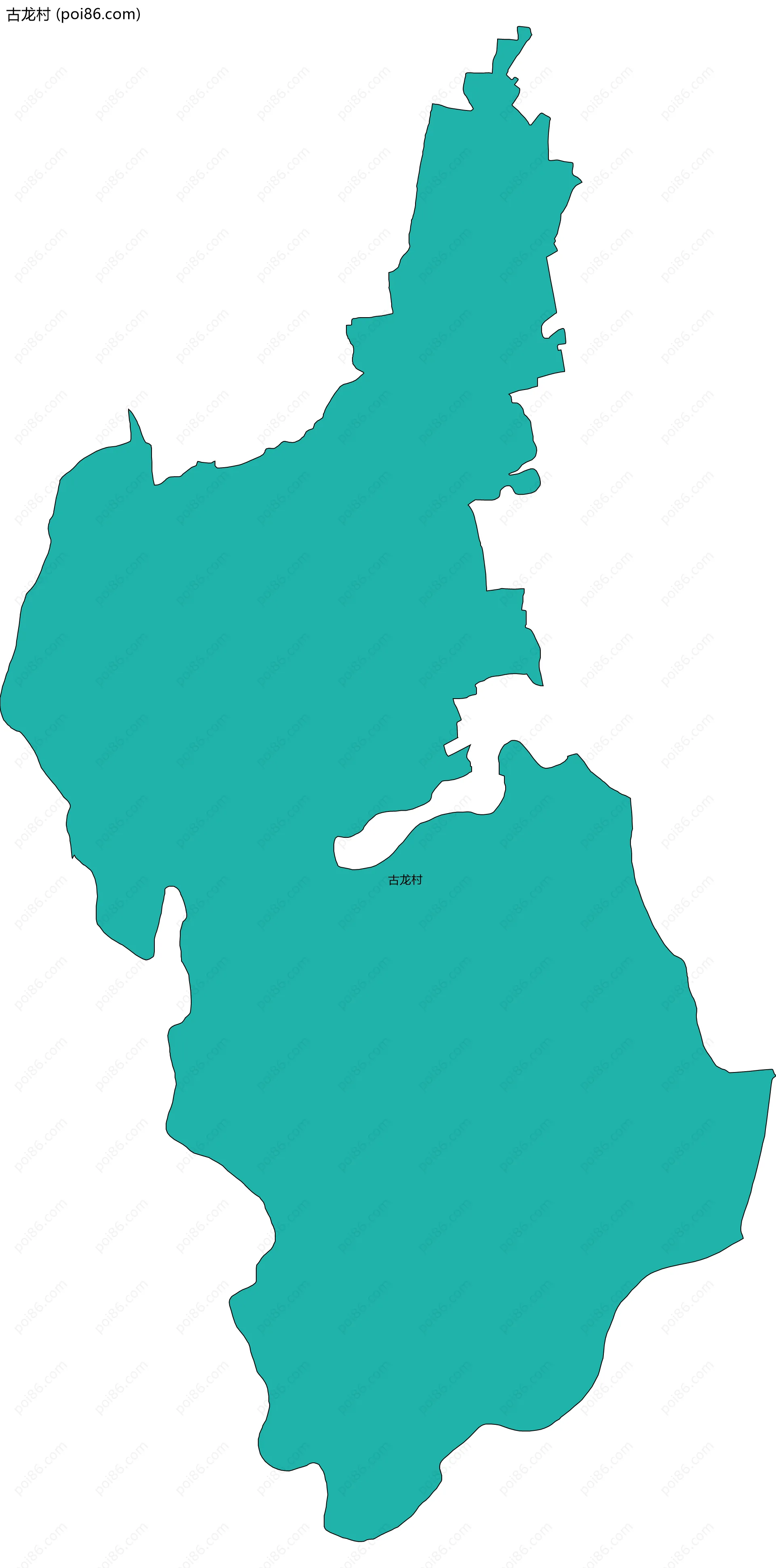 古龙村边界地图