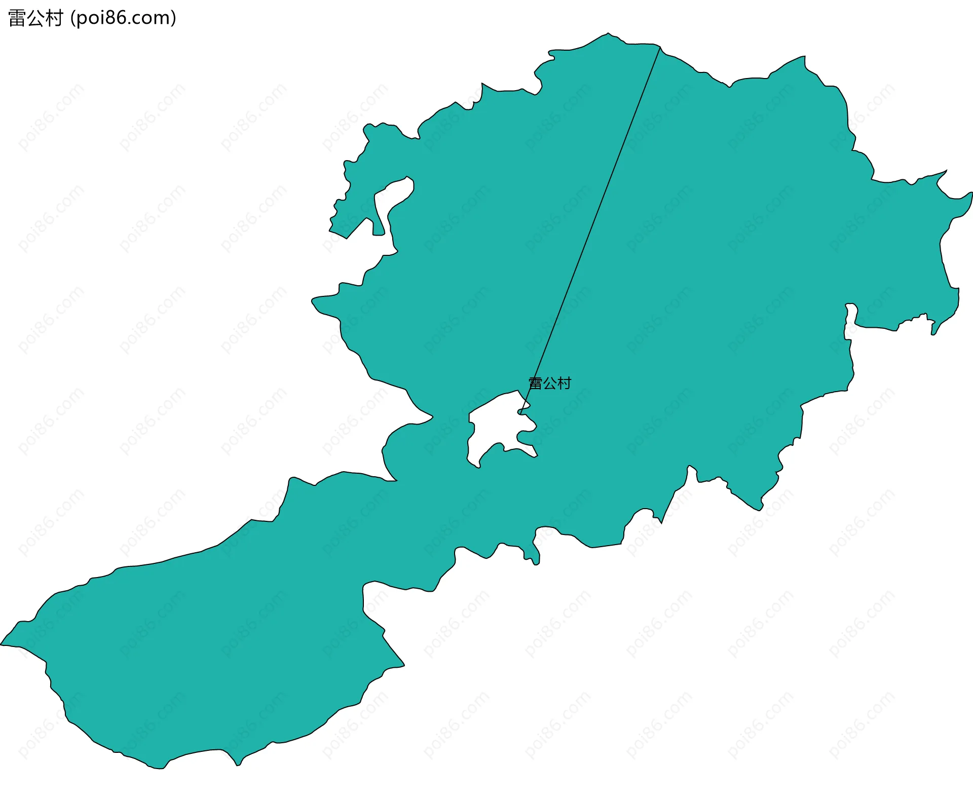 雷公村边界地图