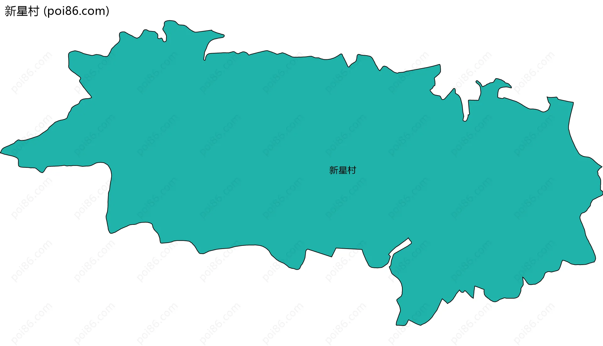 新星村边界地图