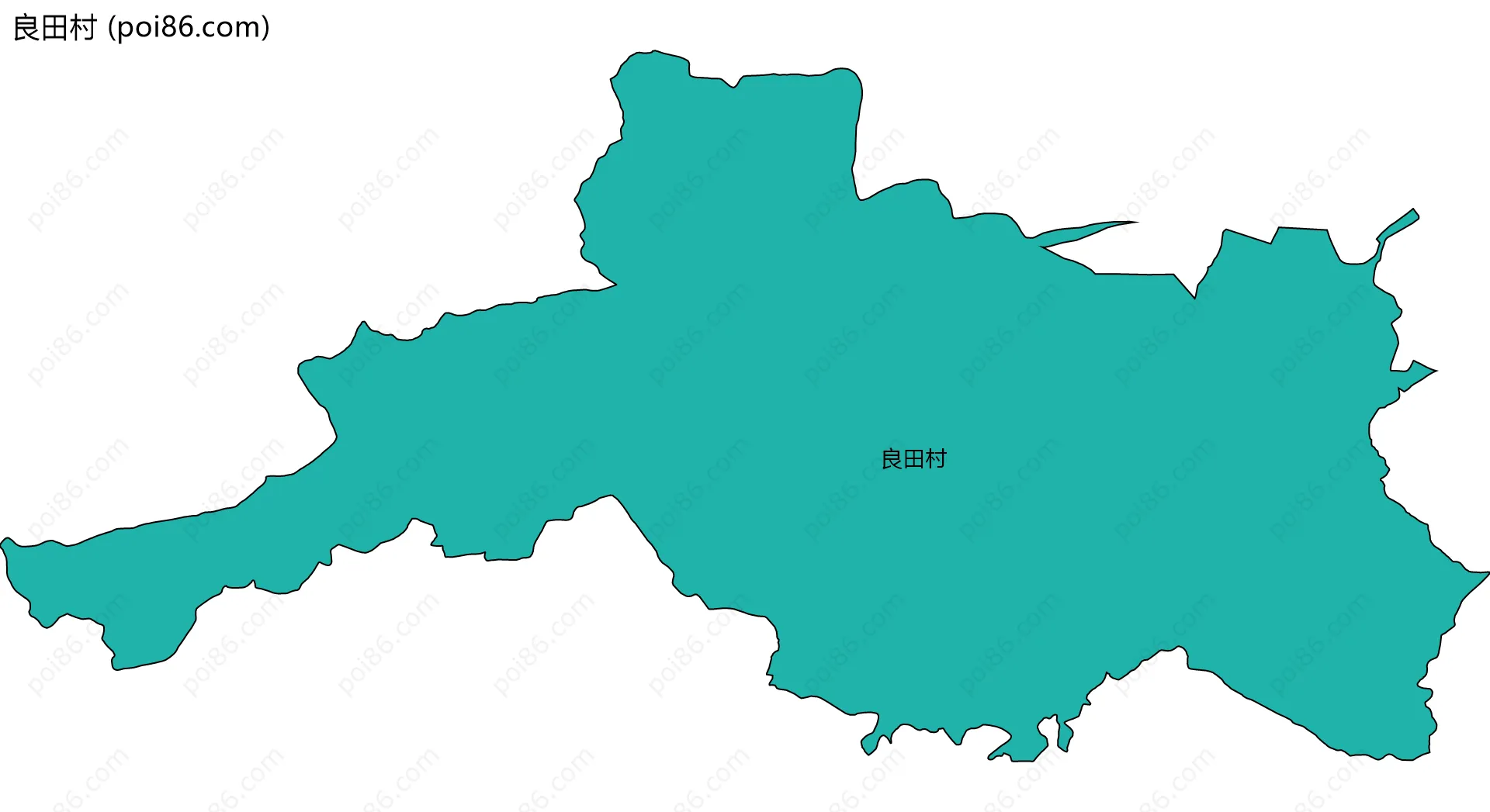 良田村边界地图