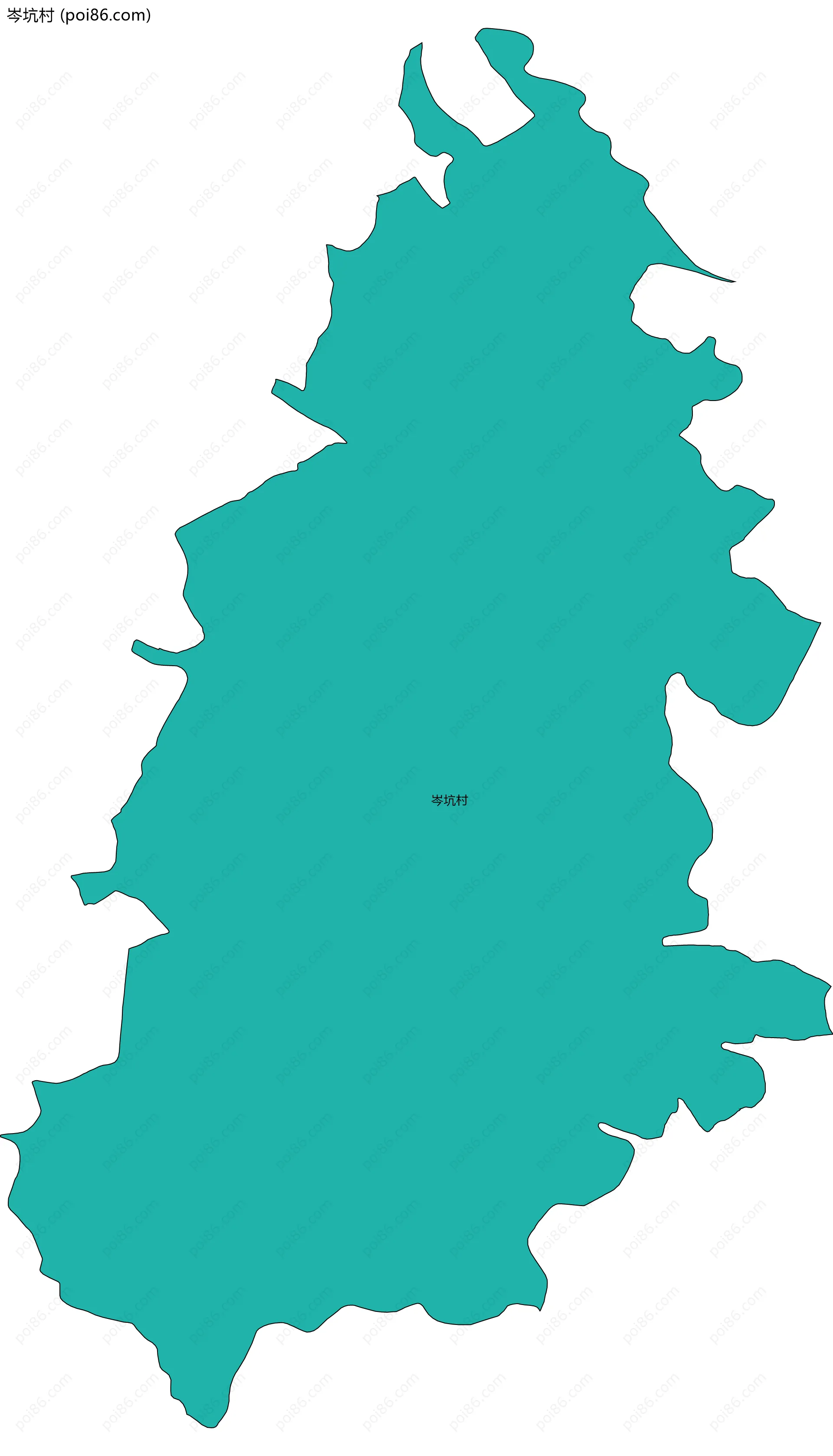 岑坑村边界地图