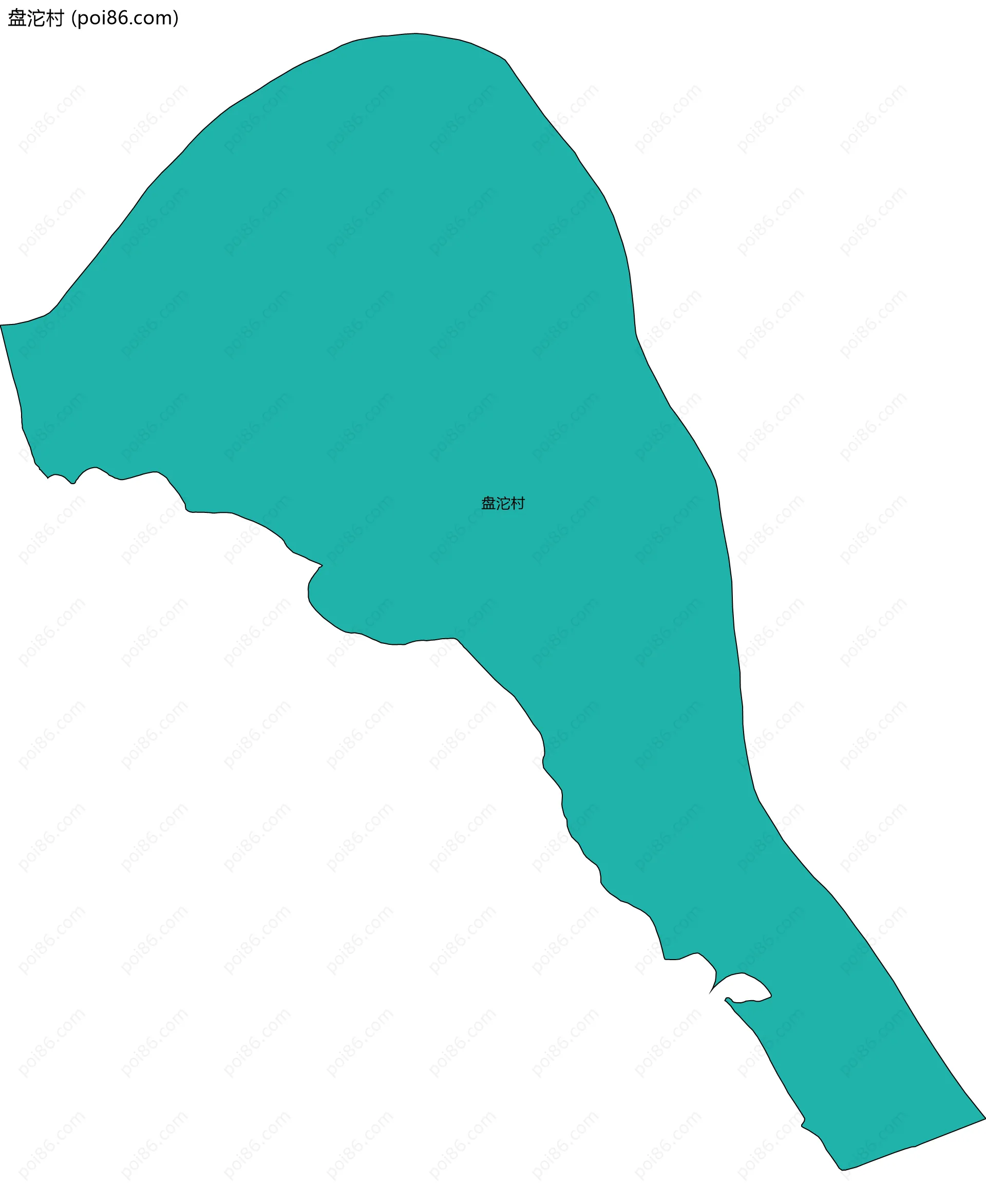 盘沱村边界地图