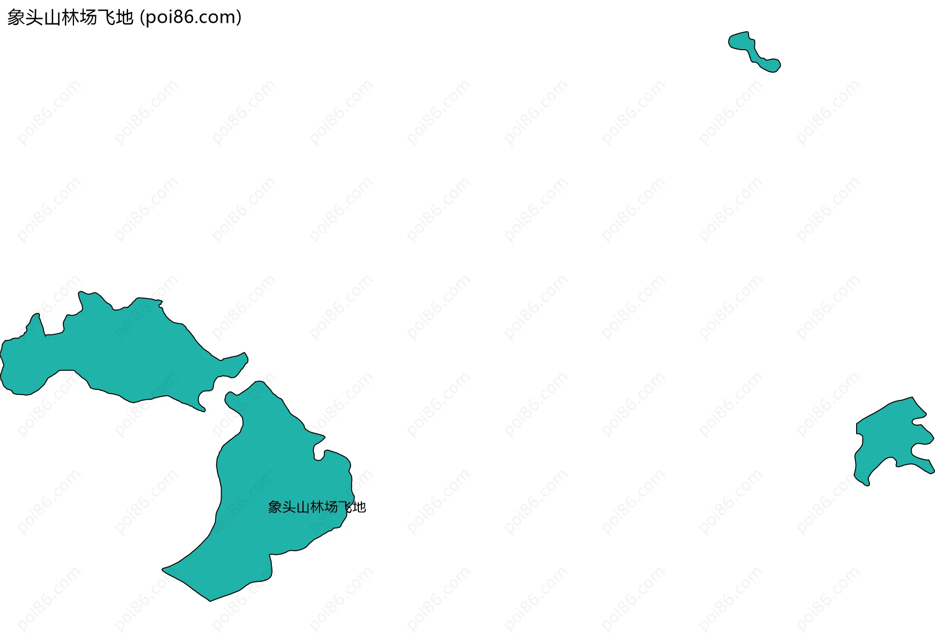 象头山林场飞地边界地图