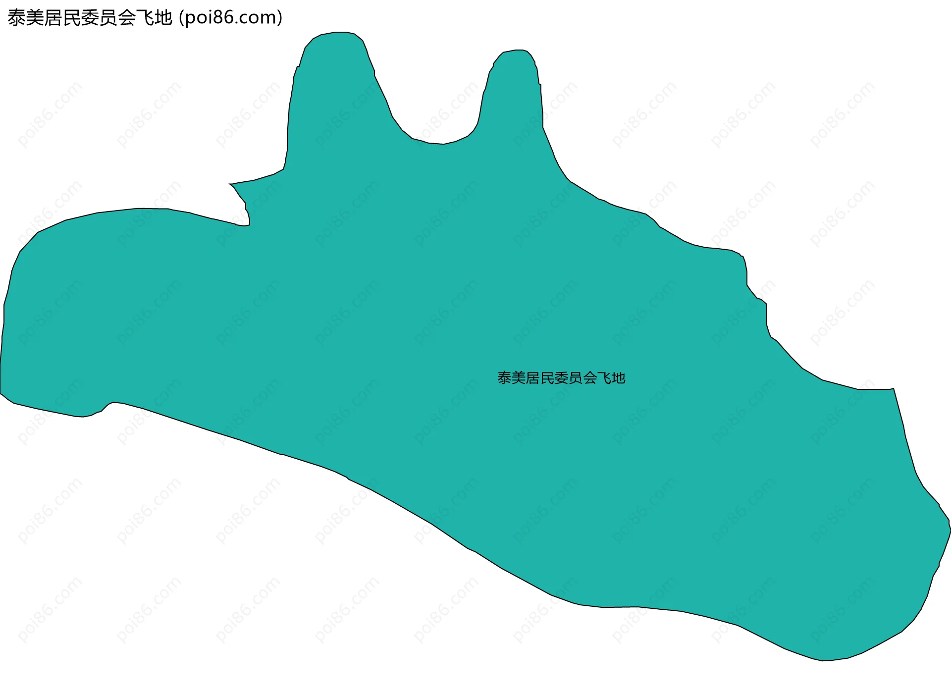 泰美居民委员会飞地边界地图