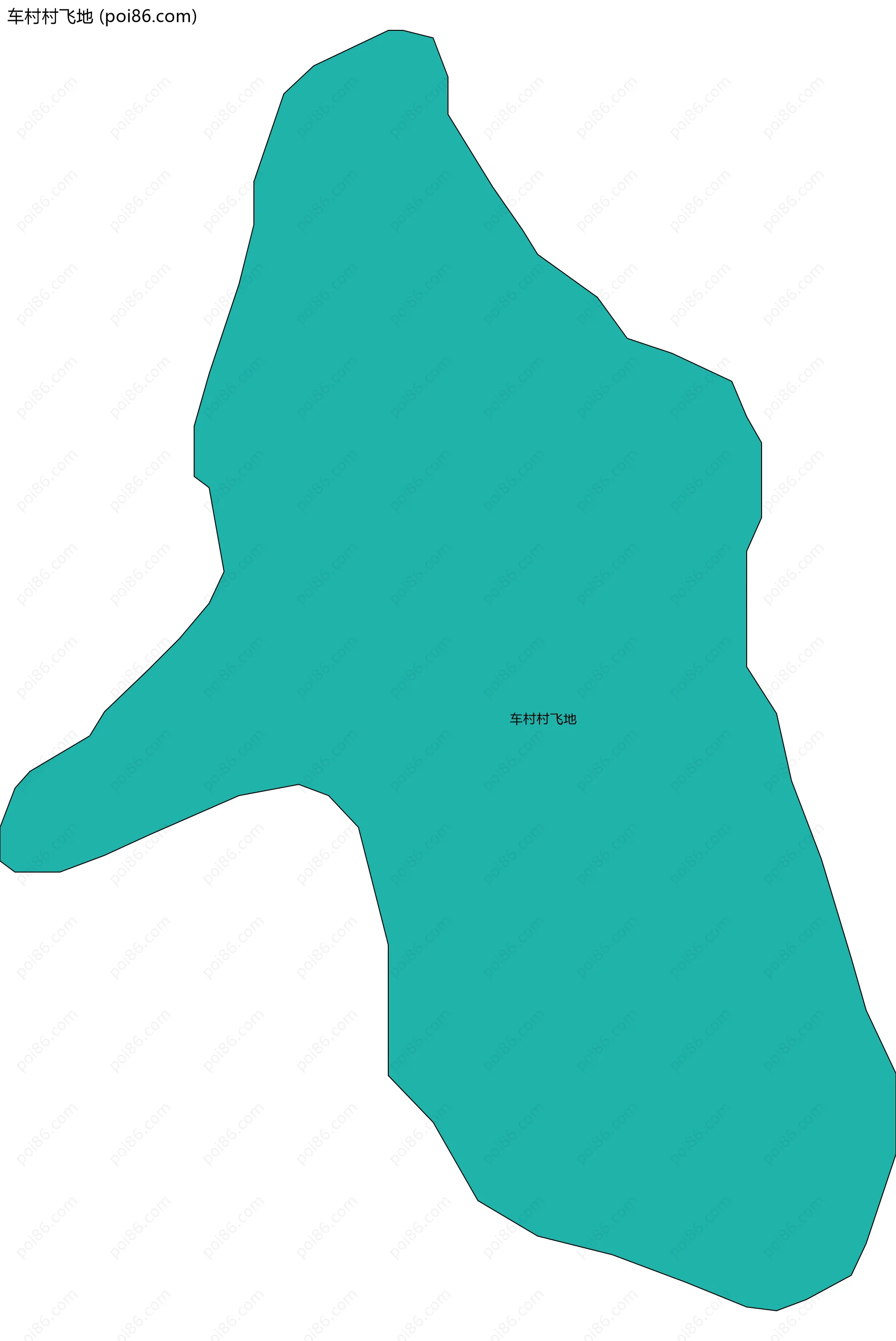 车村村飞地边界地图