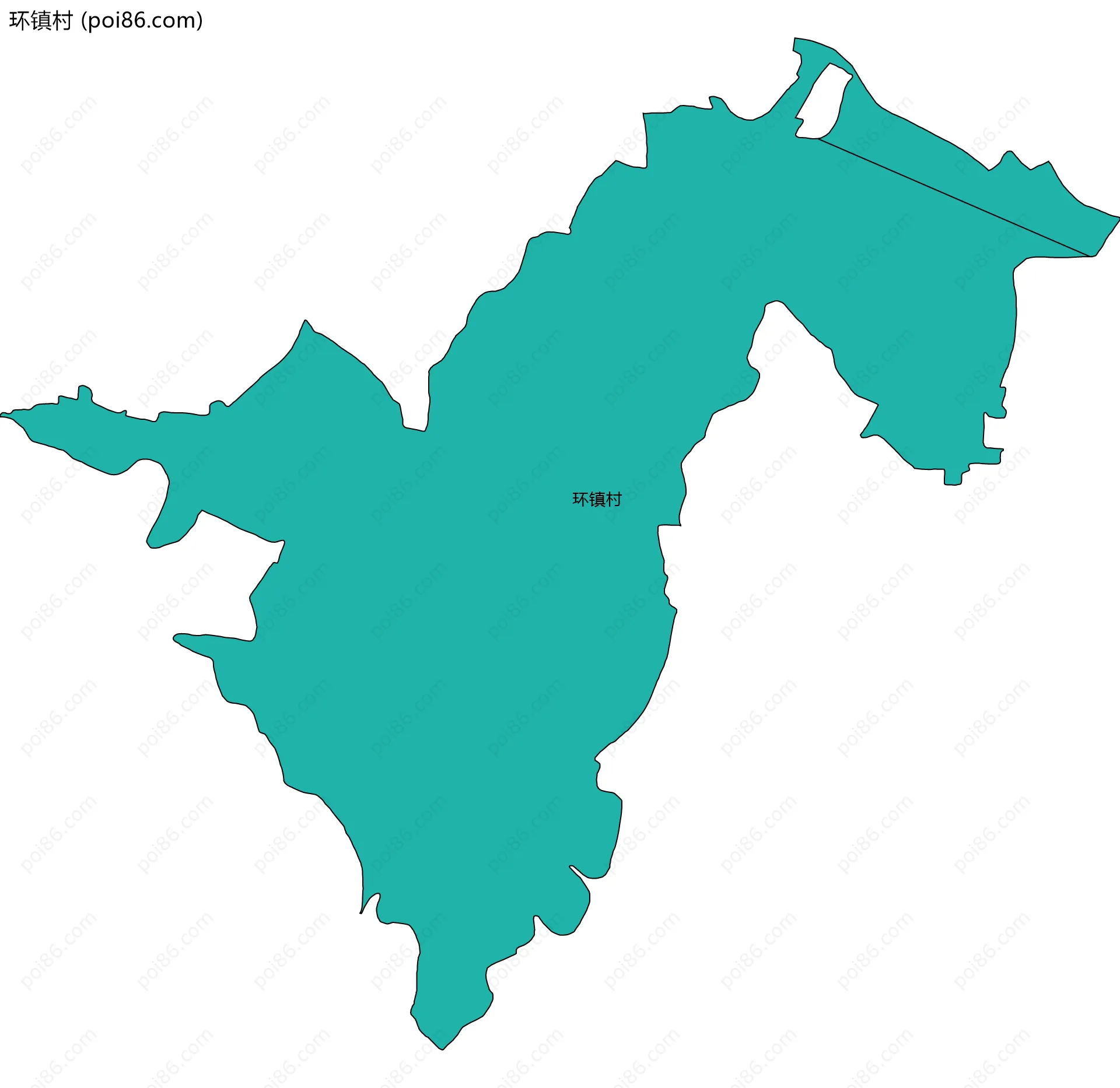 环镇村边界地图
