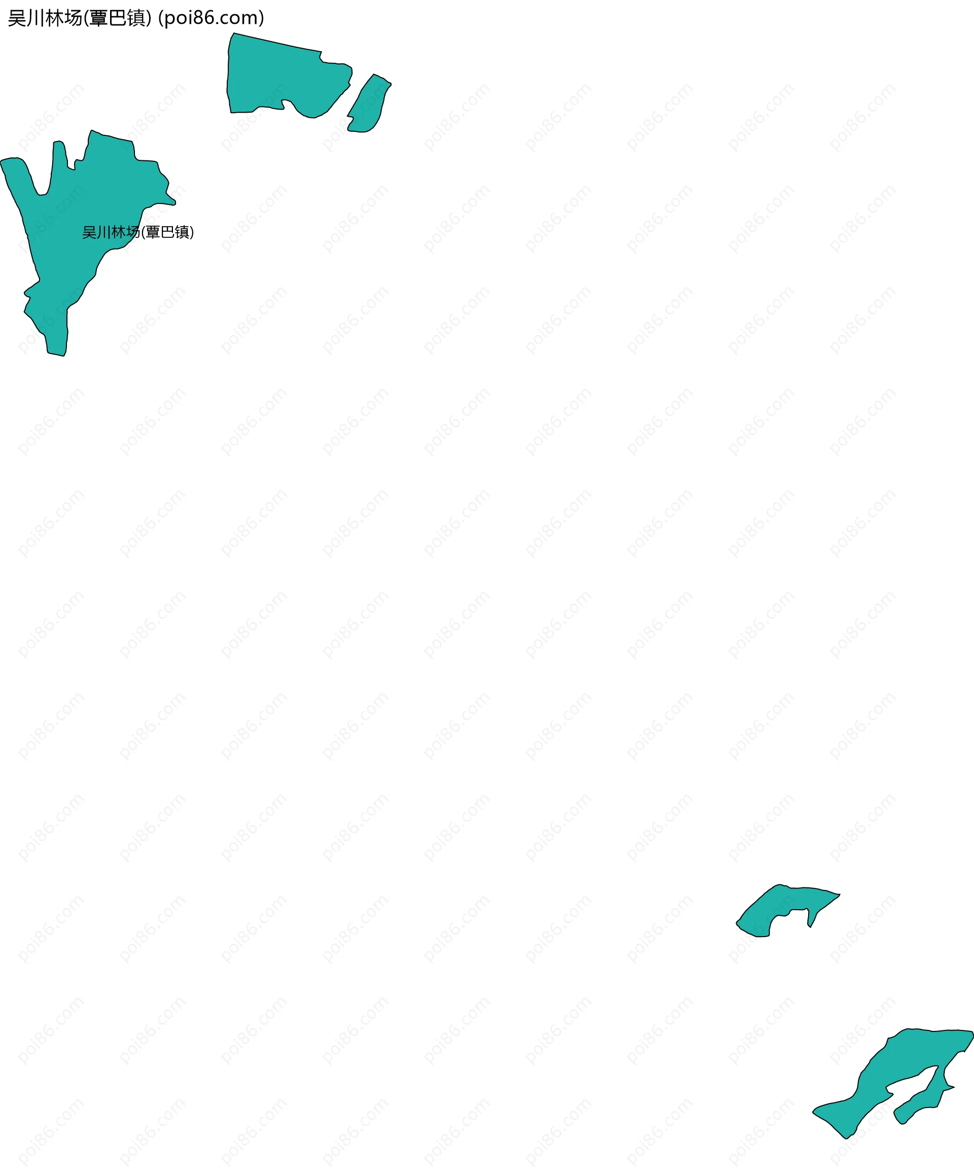 吴川林场(覃巴镇)边界地图