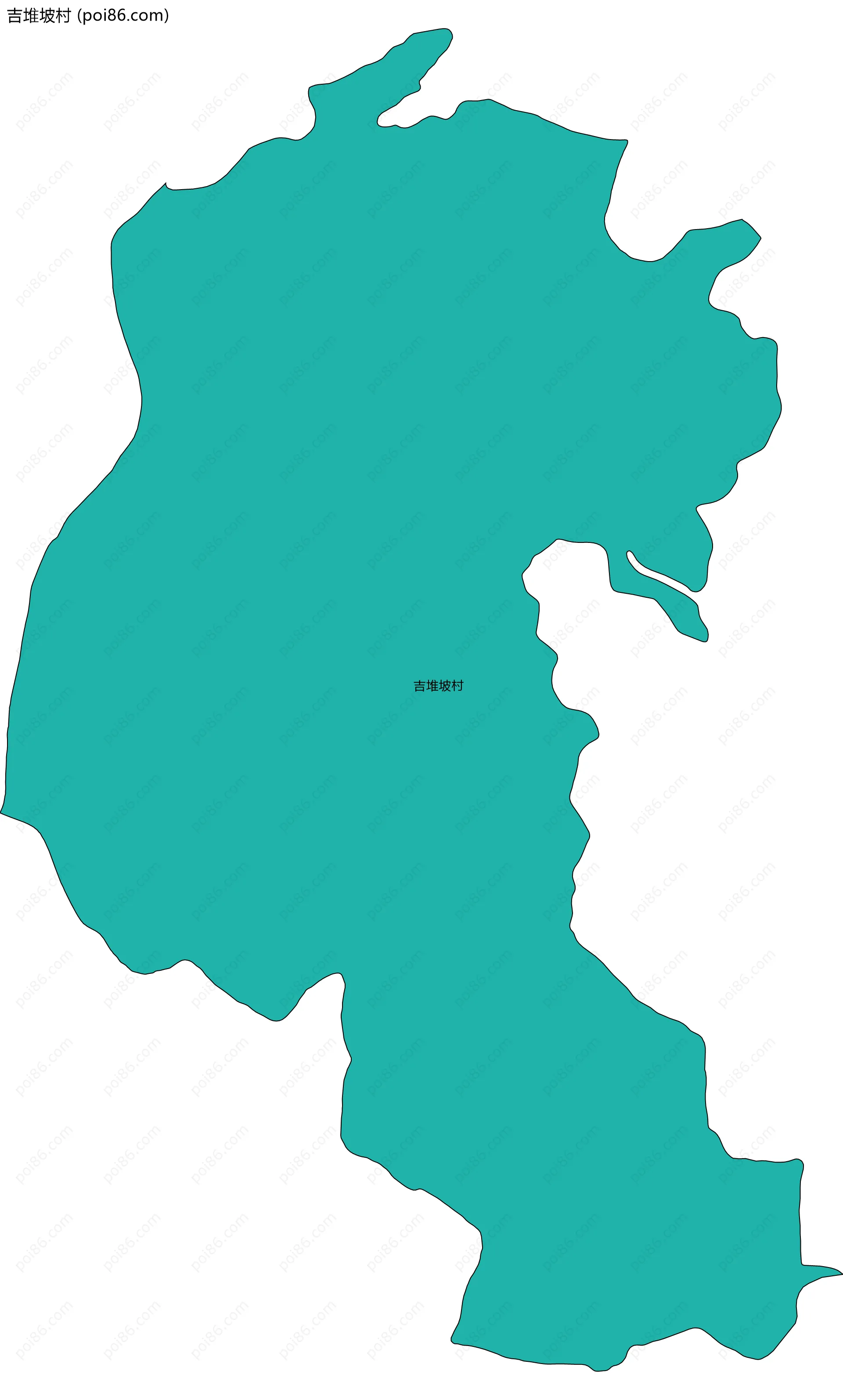 吉堆坡村边界地图