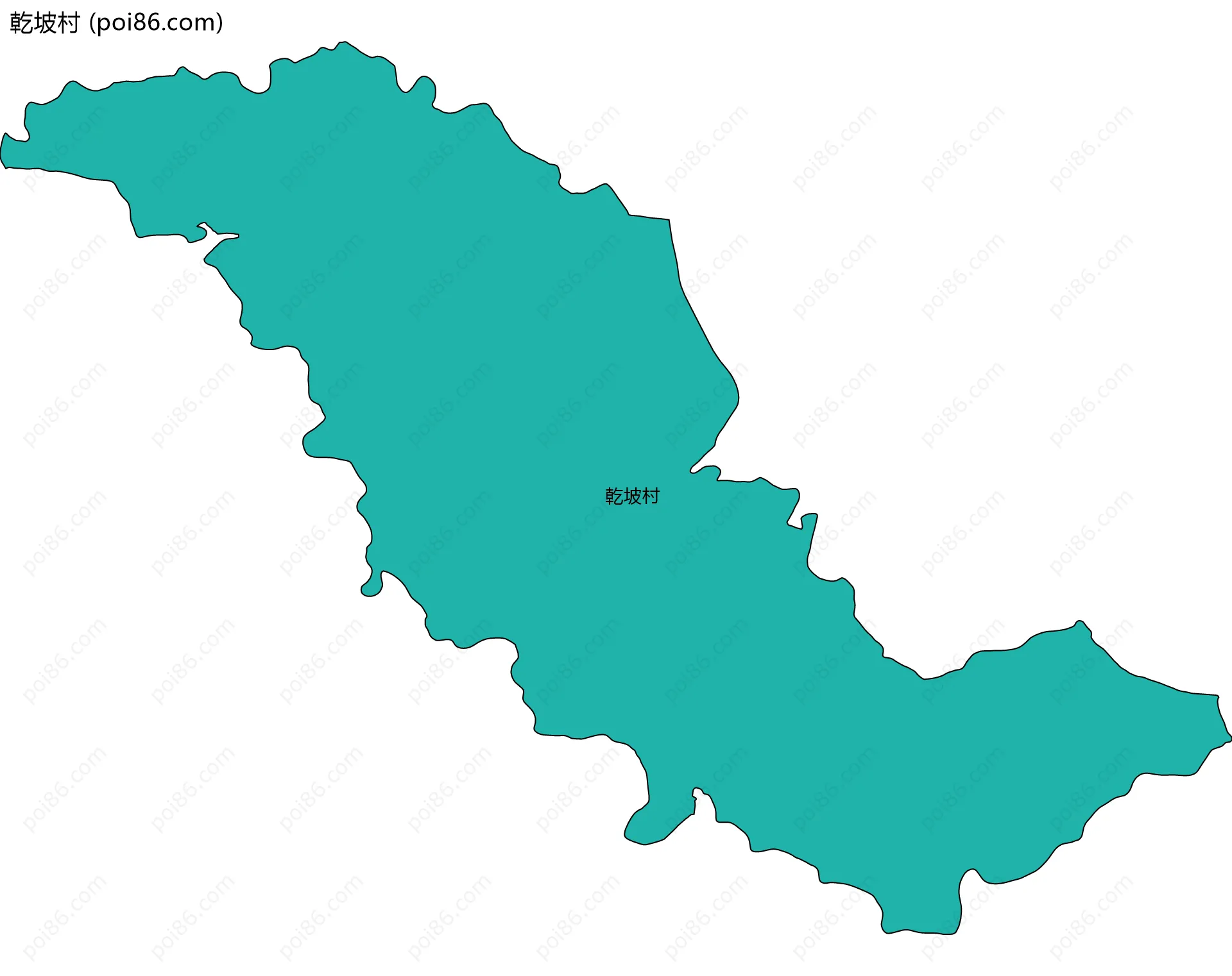 乾坡村边界地图