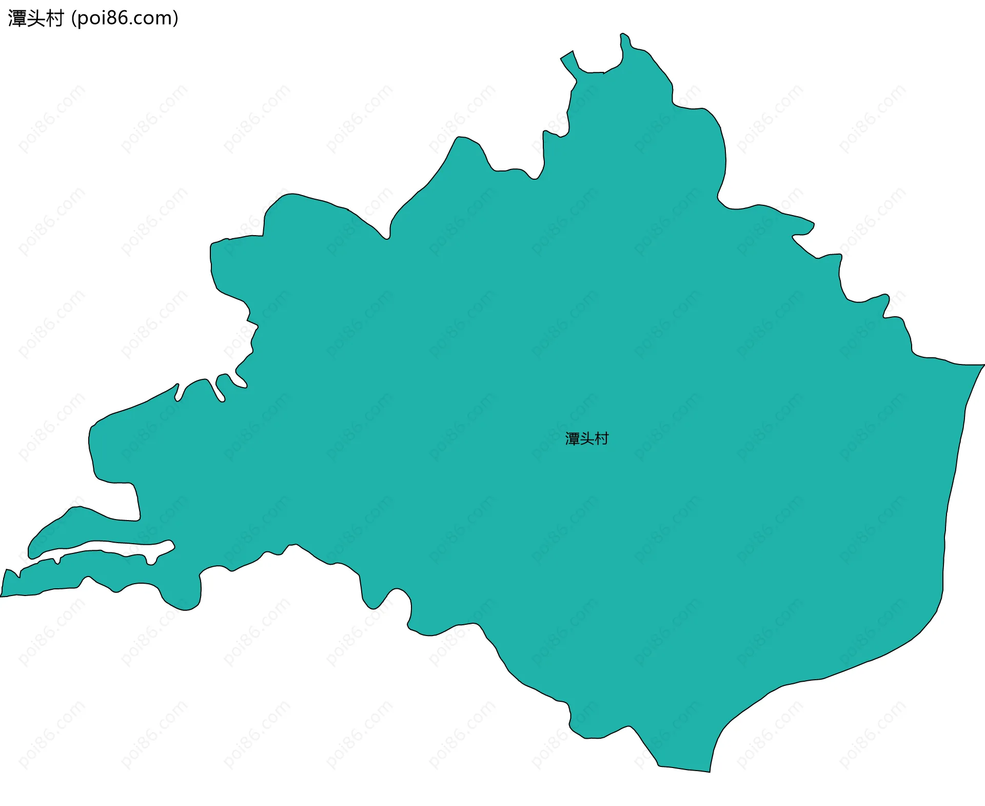 潭头村边界地图