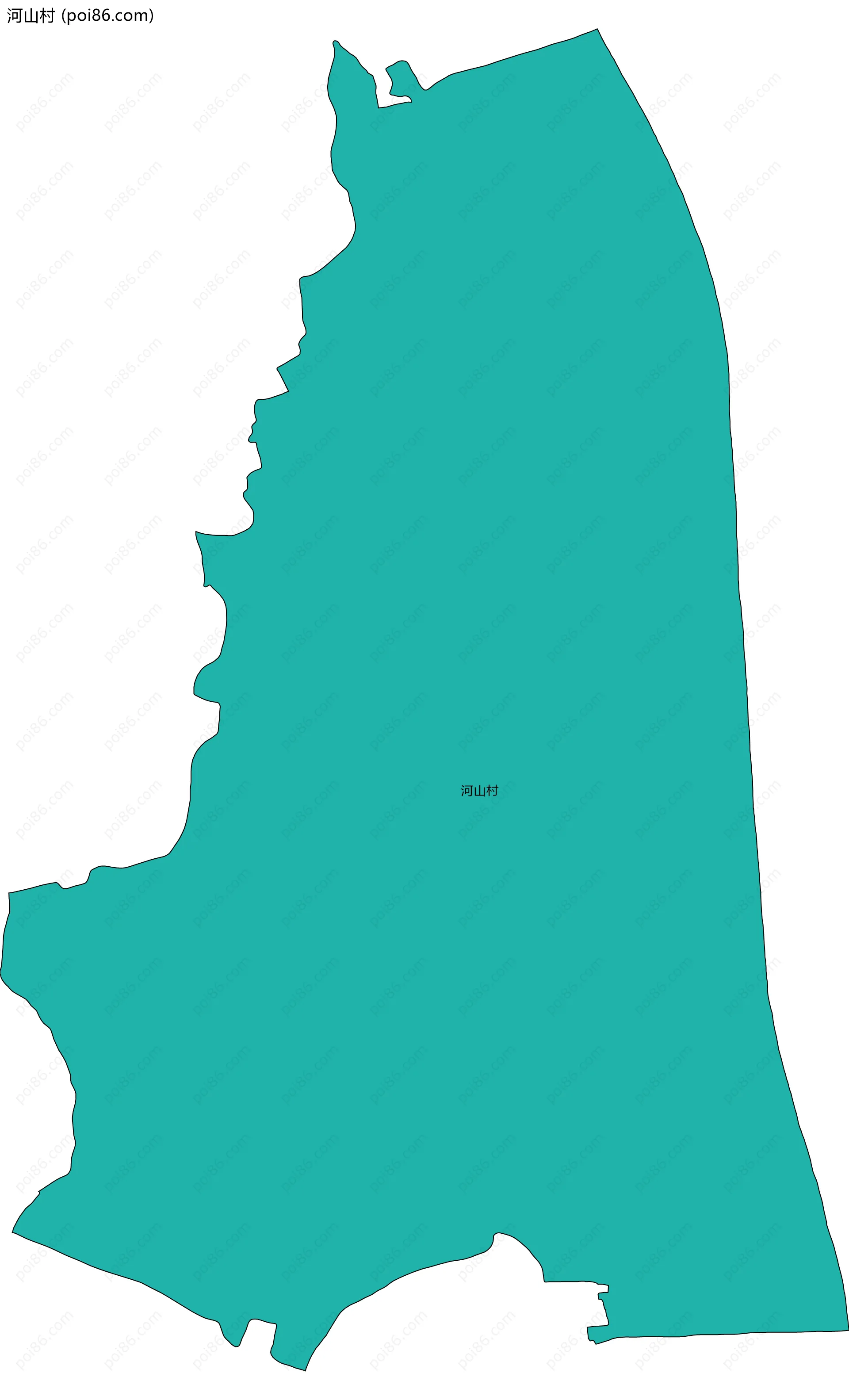 河山村边界地图