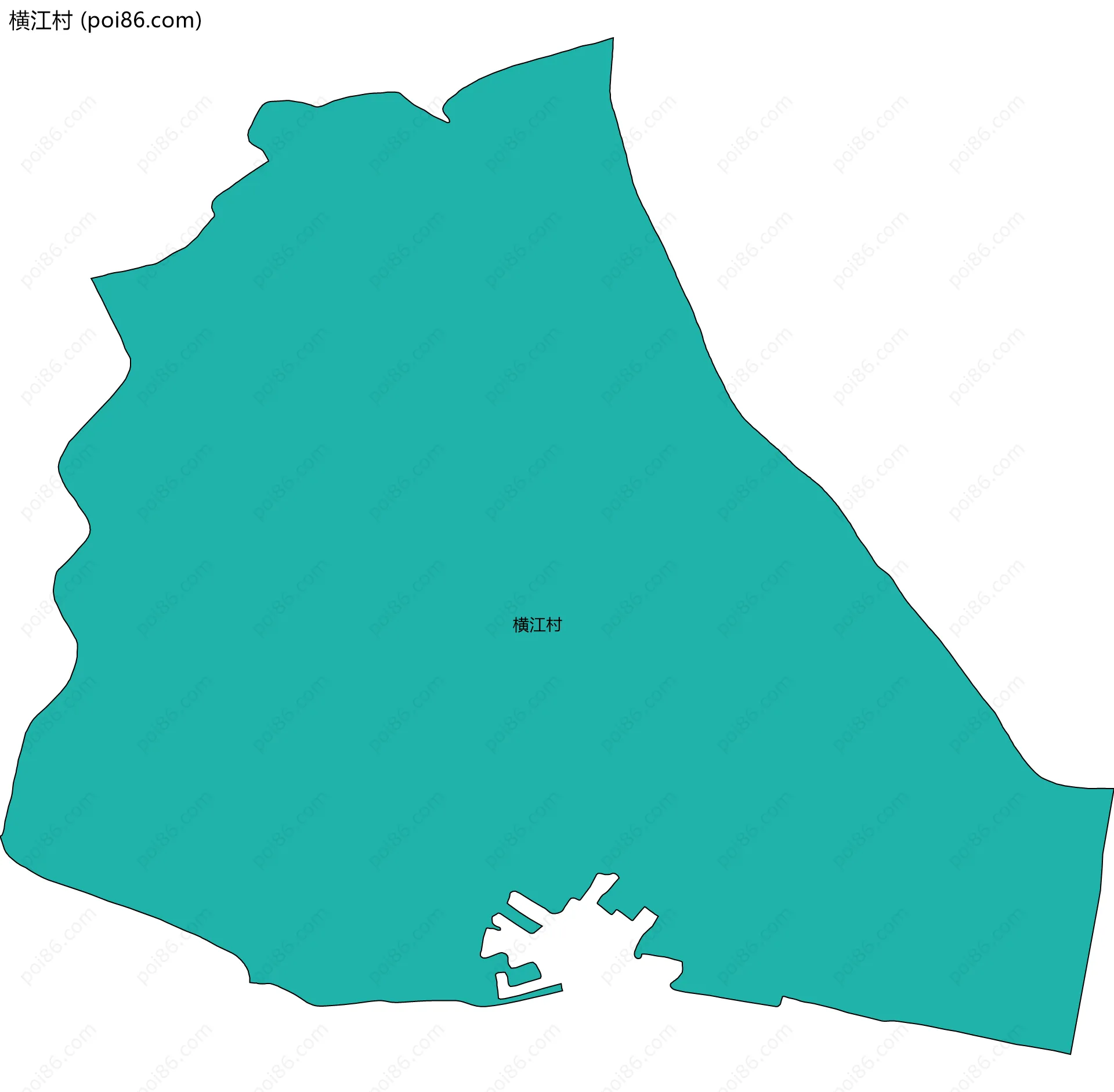 横江村边界地图