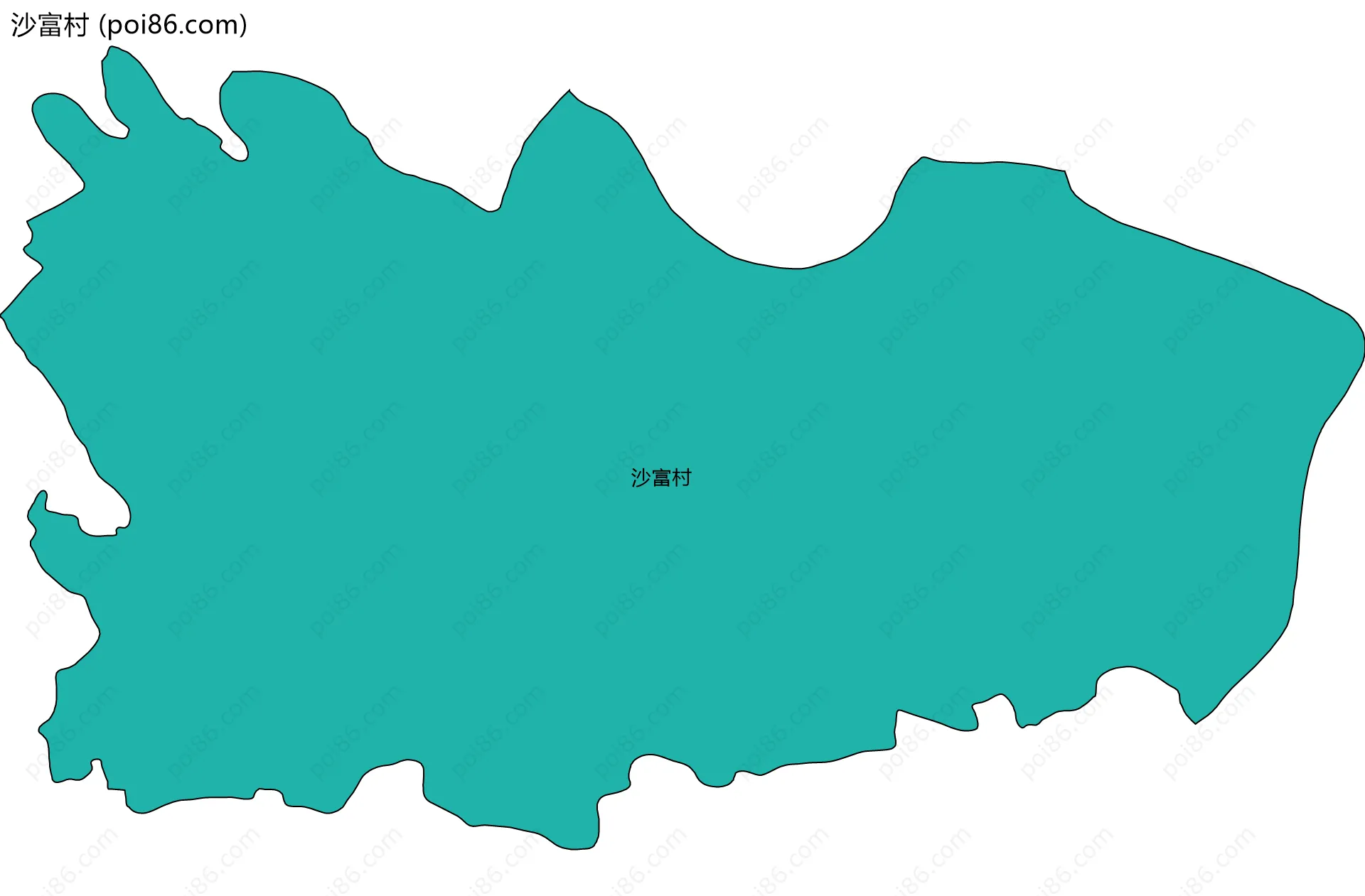 沙富村边界地图