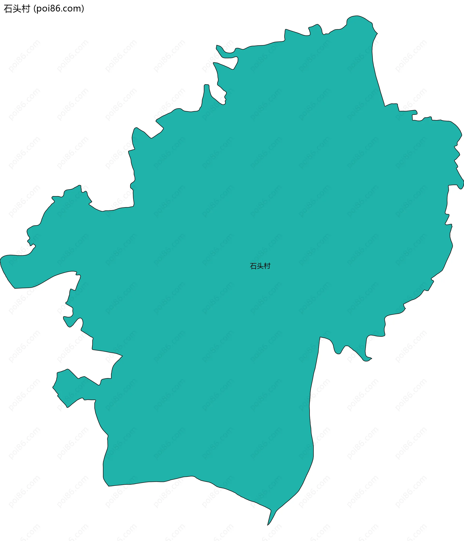 石头村边界地图