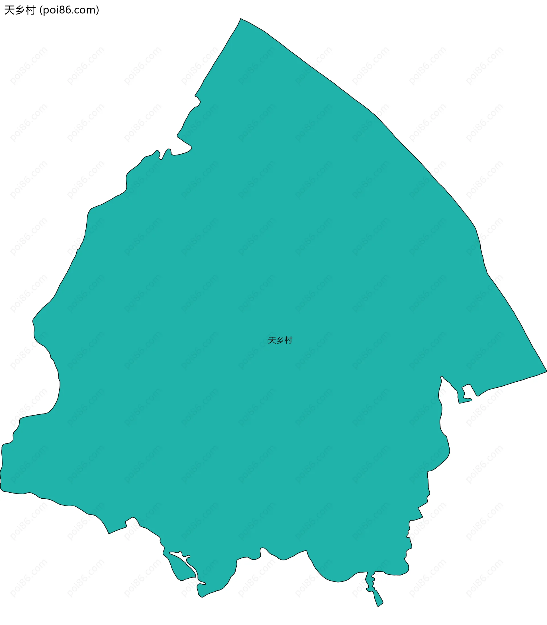 天乡村边界地图