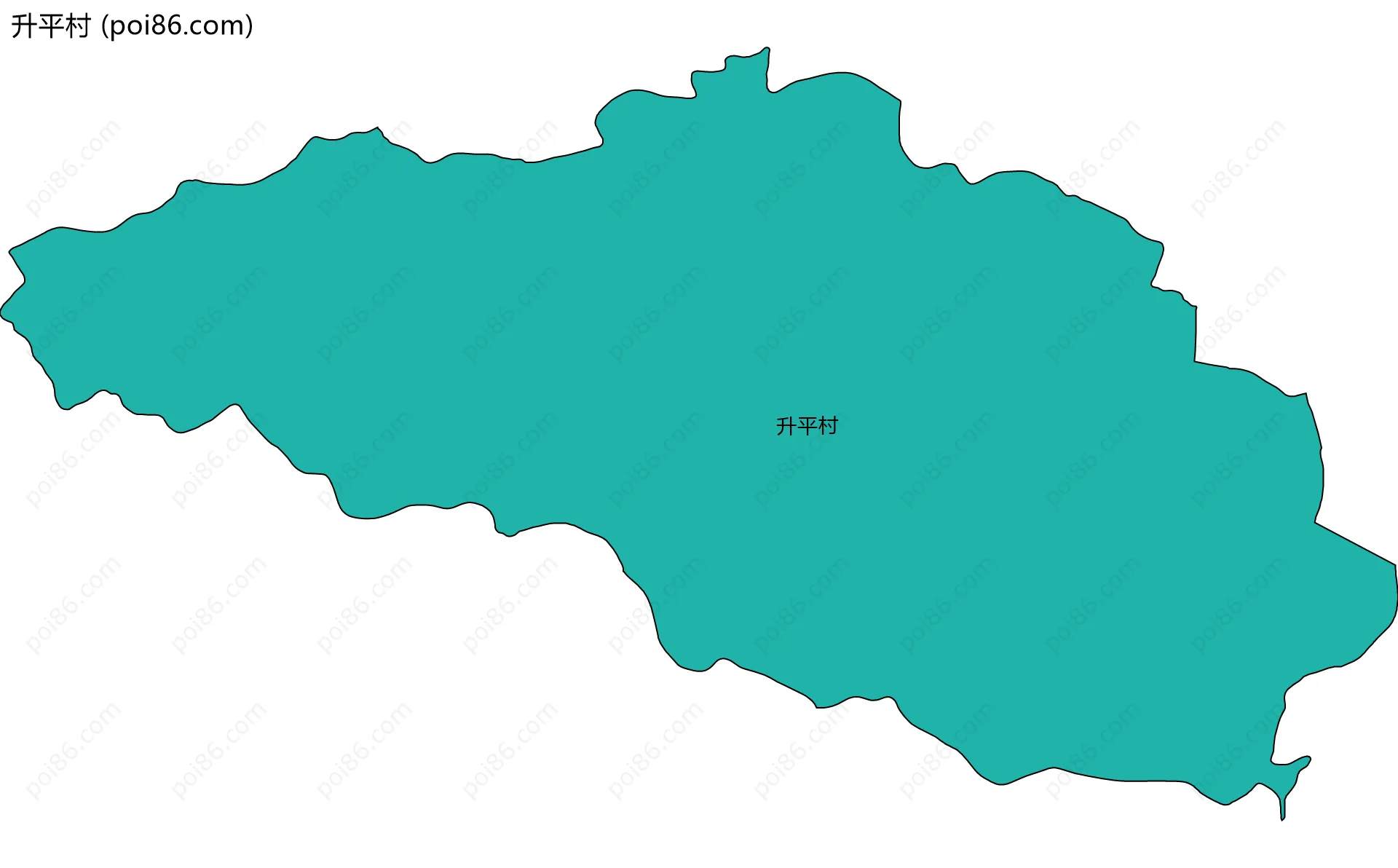 升平村边界地图