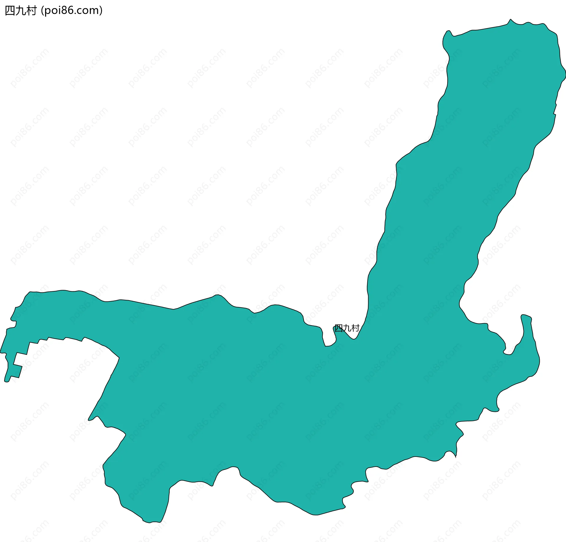 四九村边界地图