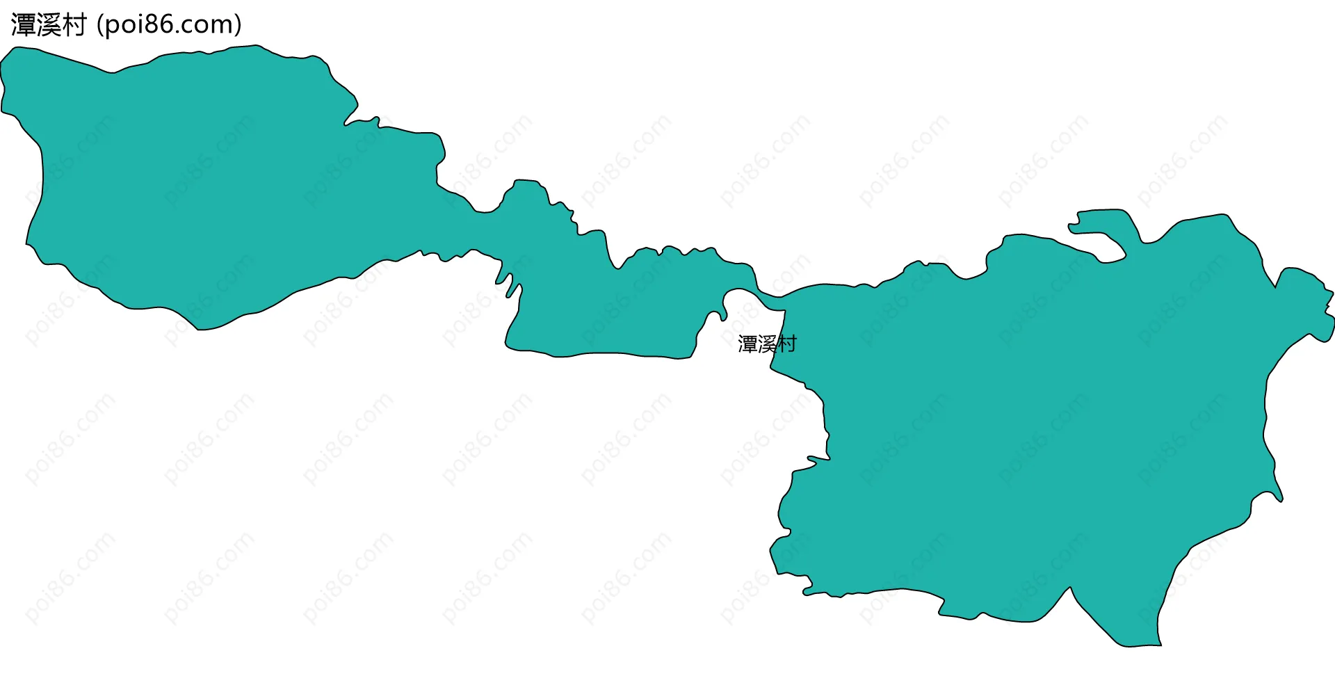 潭溪村边界地图