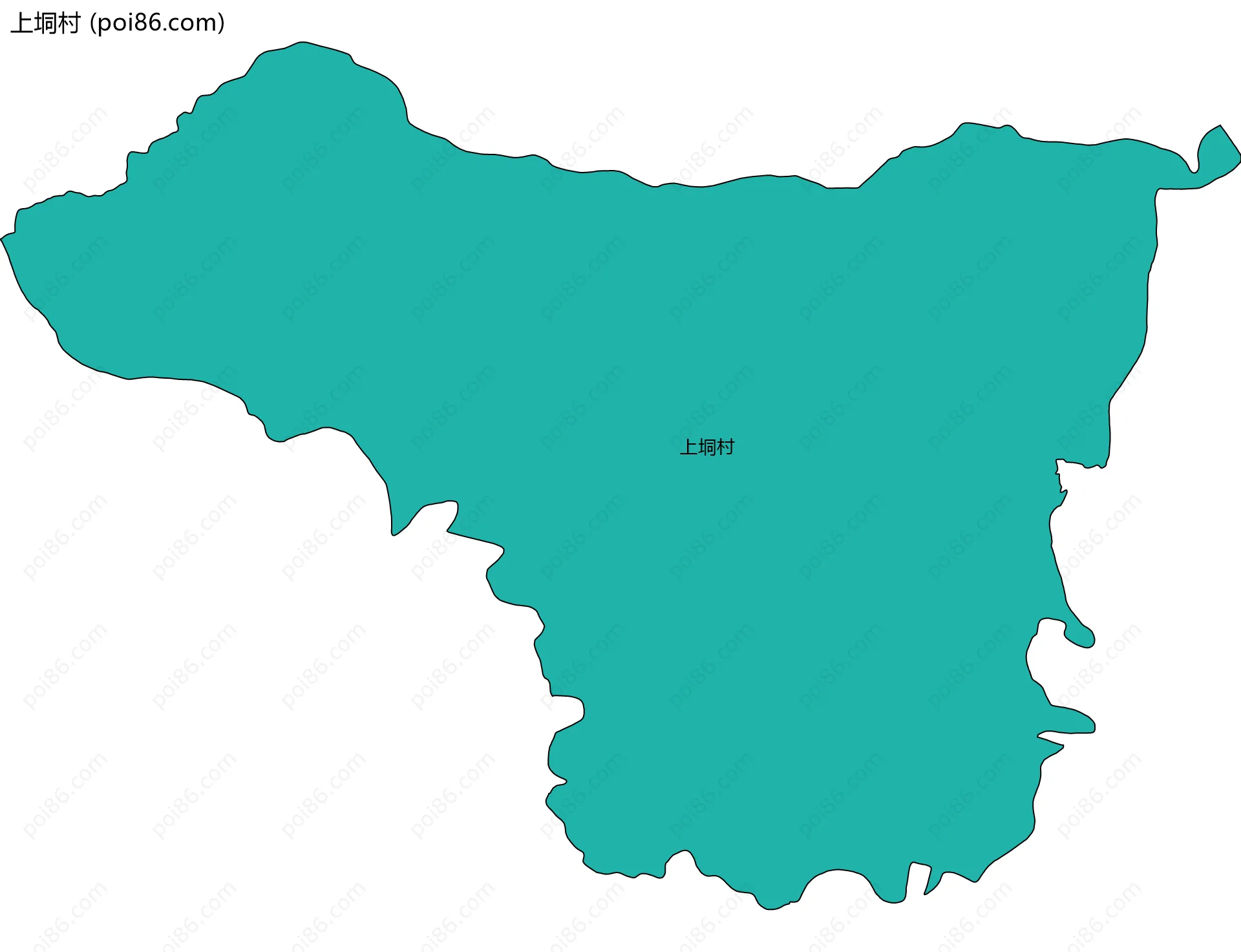 上垌村边界地图