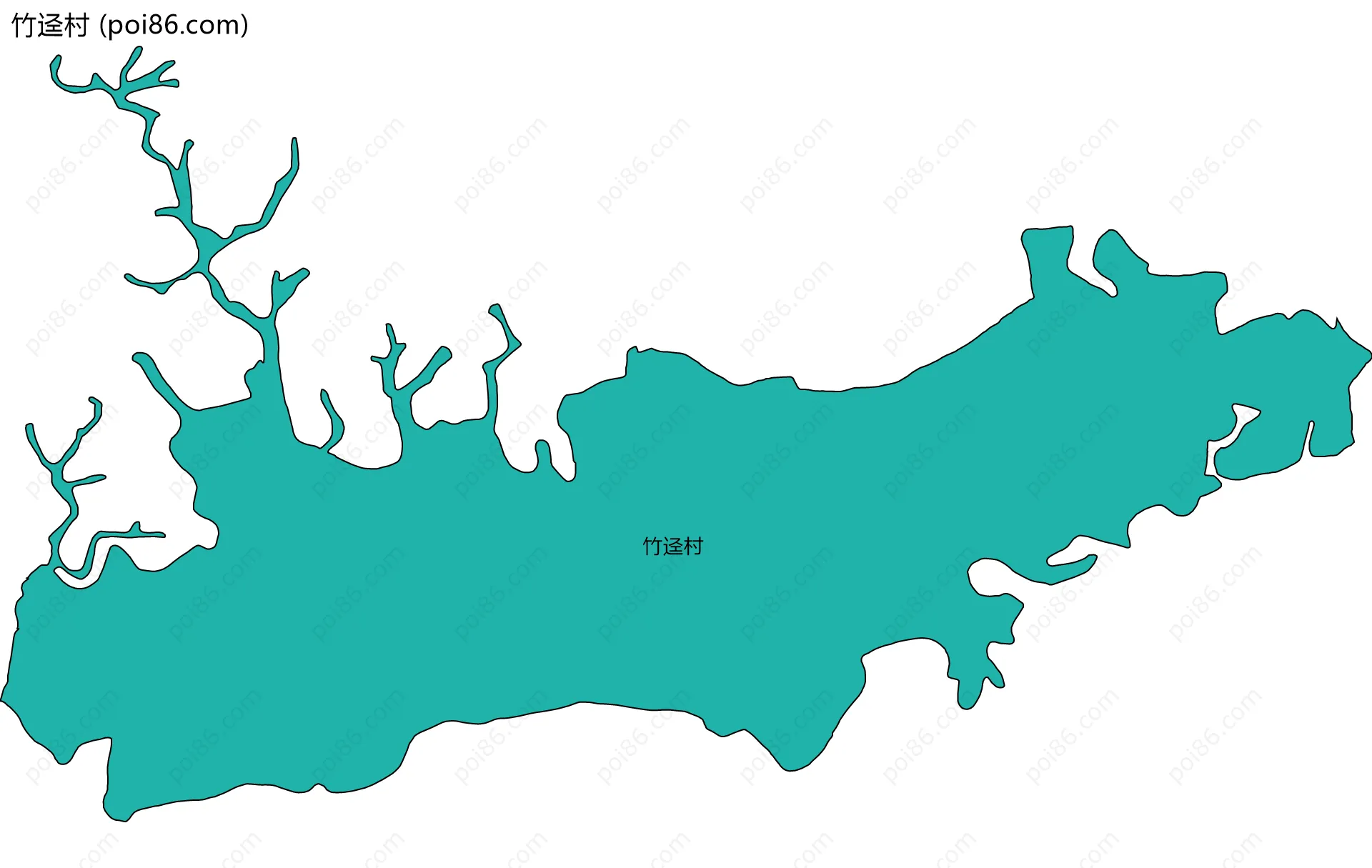 竹迳村边界地图